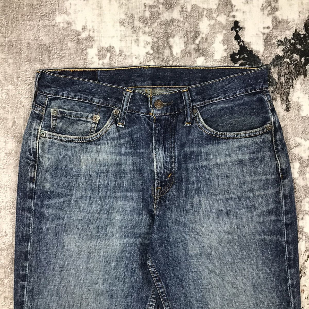 Levi's × Vintage Vintage Levis 524 Blue Light Wash Distressed Denim Jeans Size US 32 / EU 48 - 9 Thumbnail