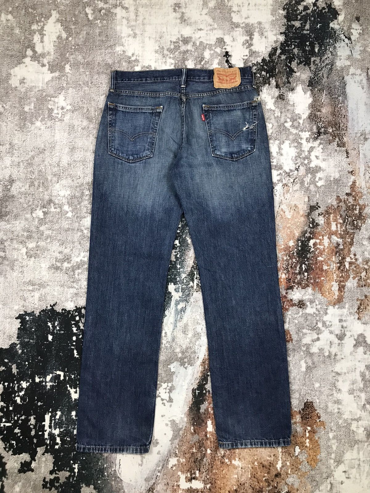 Levi's × Vintage Vintage Levis 524 Blue Light Wash Distressed Denim Jeans Size US 32 / EU 48 - 1 Thumbnail
