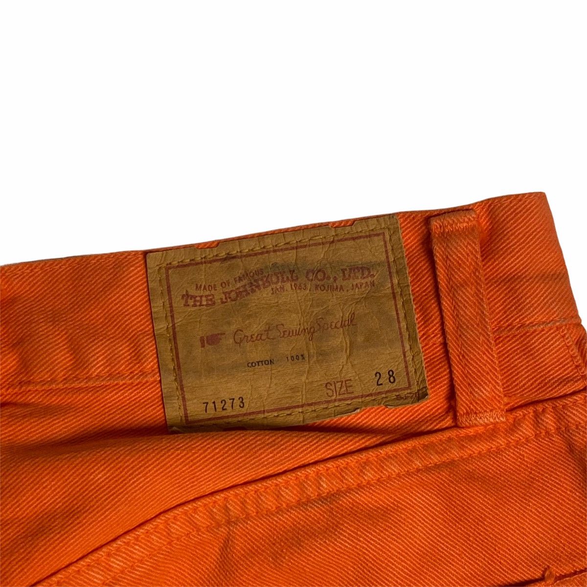 20471120 × Japanese Brand × Johnbull 1980s John Bull - Orange Denim Pants Size US 28 / EU 44 - 8 Thumbnail