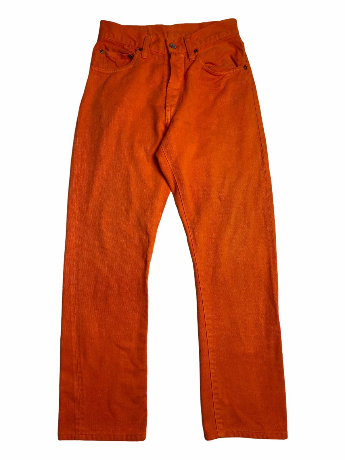 20471120 × Japanese Brand × Johnbull 1980s John Bull - Orange Denim Pants Size US 28 / EU 44 - 1 Thumbnail