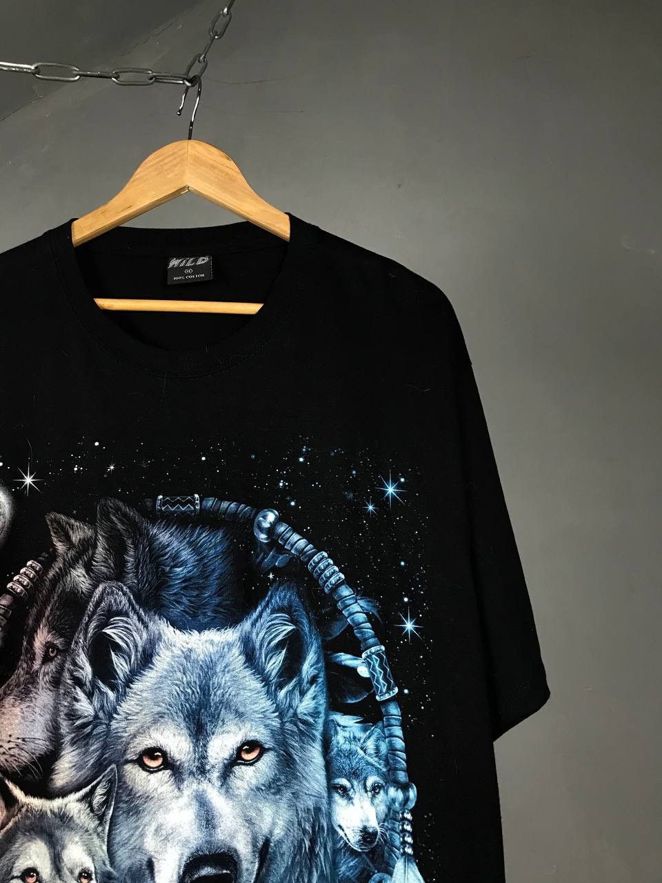 Vintage American vintage wolf animal overprinted tee Size US L / EU 52-54 / 3 - 2 Thumbnail