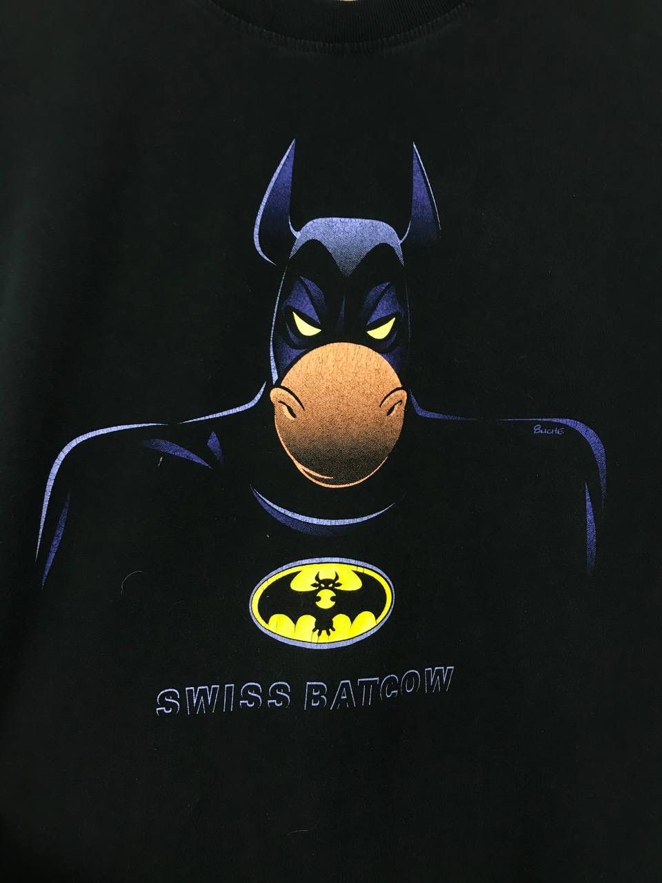 DC Comics × Vintage Swiss Batcow vintage DC comics humor tee Size US XL / EU 56 / 4 - 3 Thumbnail