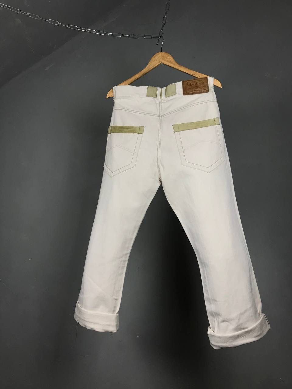 Marlboro Marlboro Classics American vintage leather jeans Size US 33 - 2 Thumbnail