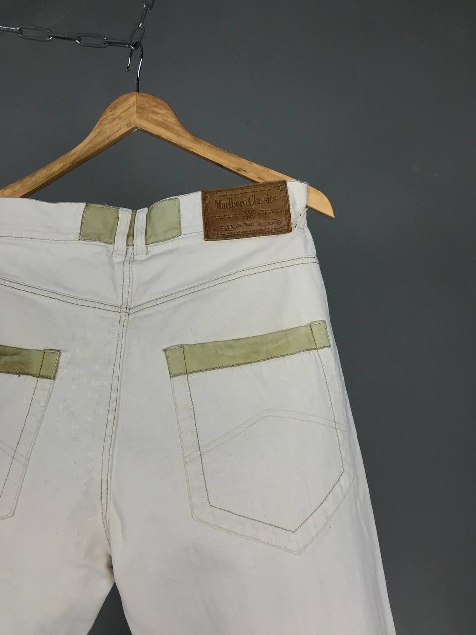 Marlboro Marlboro Classics American vintage leather jeans Size US 33 - 7 Thumbnail