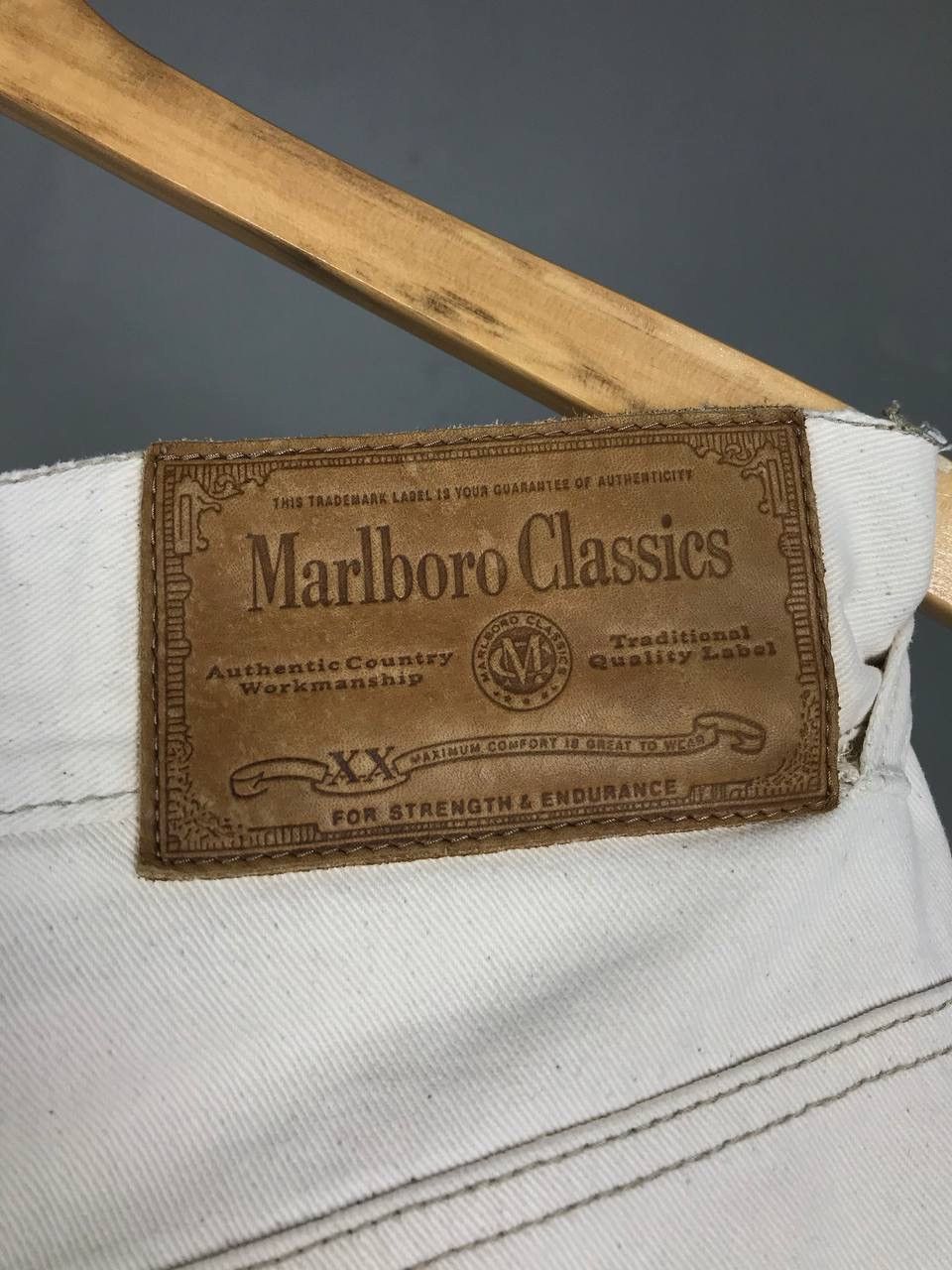 Marlboro Marlboro Classics American vintage leather jeans Size US 33 - 8 Thumbnail