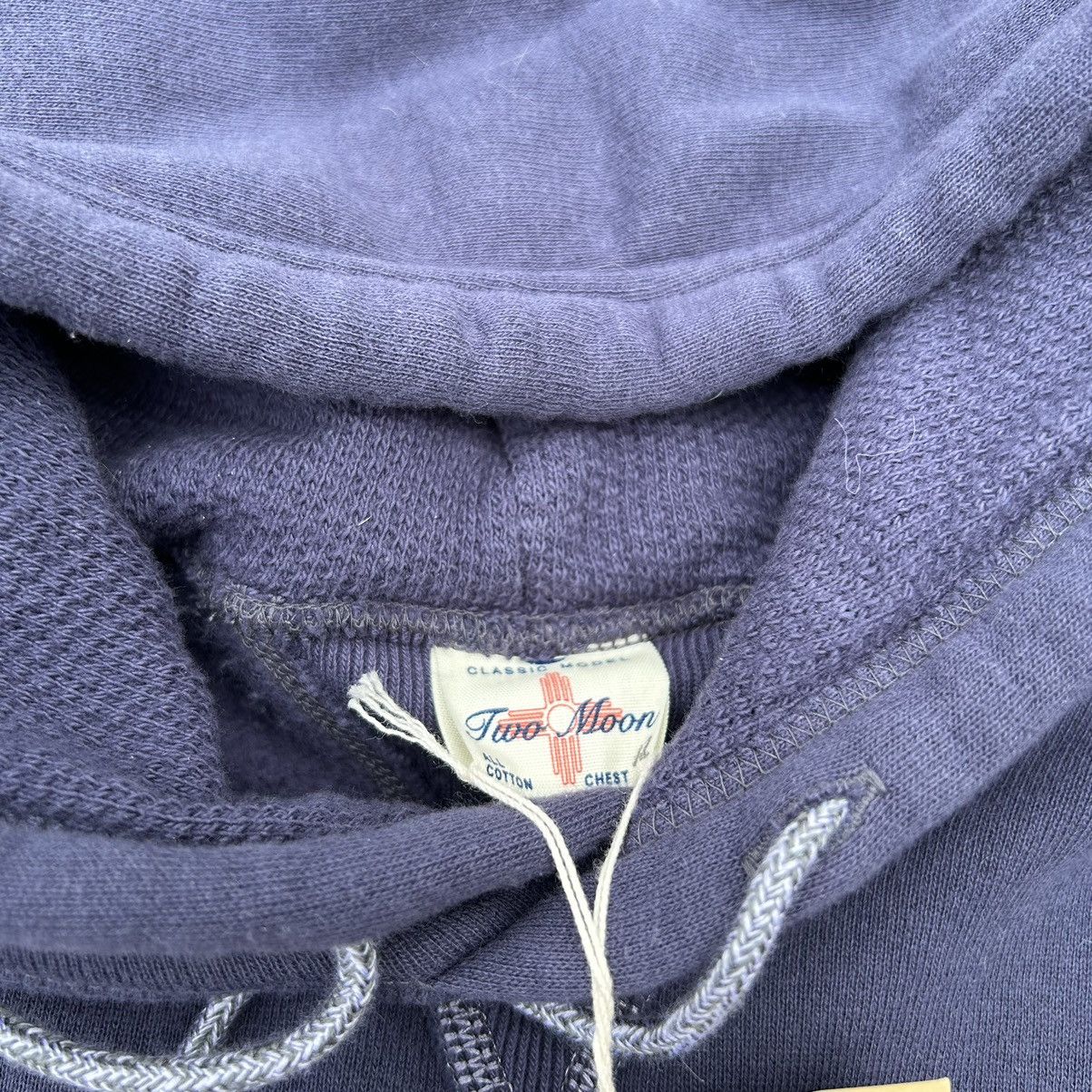 Japanese Brand Two moon “V-gusset” hooded sweatshirt navy hoody L Size US L / EU 52-54 / 3 - 5 Thumbnail