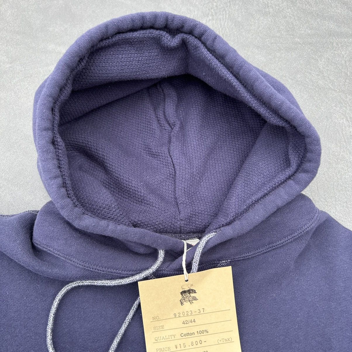 Japanese Brand Two moon “V-gusset” hooded sweatshirt navy hoody L Size US L / EU 52-54 / 3 - 6 Thumbnail