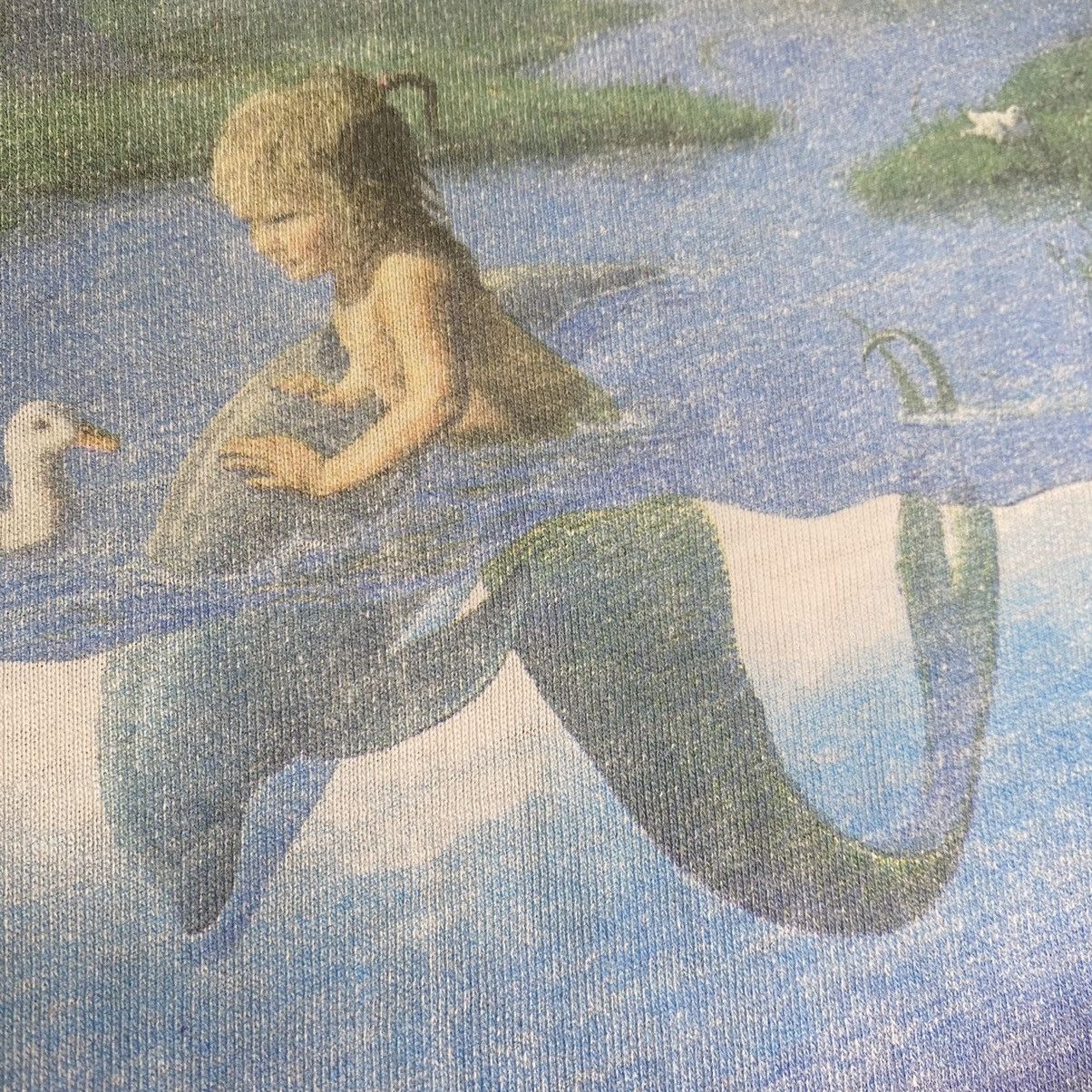 Vintage VINTAGE 90’s The Littlest Mermaid Art Tshirt Warren & Wyland Size US XL / EU 56 / 4 - 7 Thumbnail