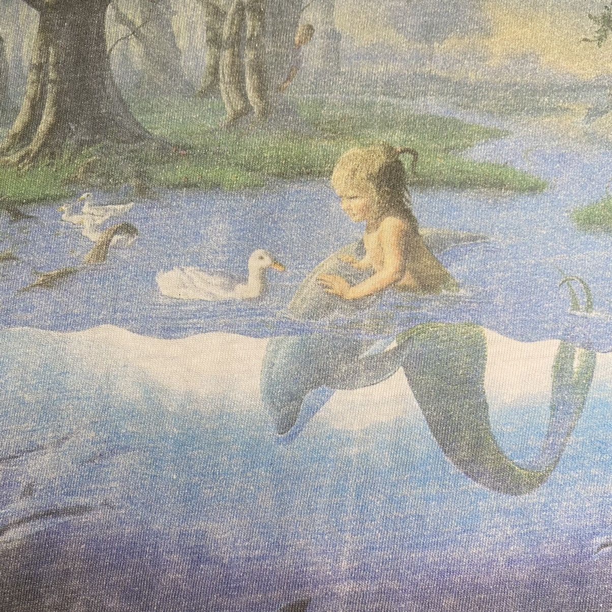Vintage VINTAGE 90’s The Littlest Mermaid Art Tshirt Warren & Wyland Size US XL / EU 56 / 4 - 6 Thumbnail