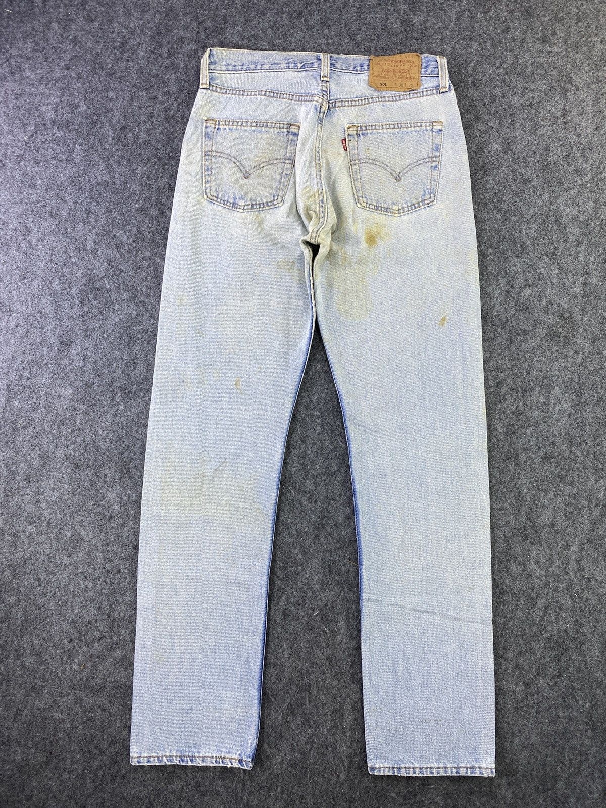 Levi's 90s VINTAGE LEVI'S 501 JEANS DIRTY BLUE WASH 30x32 - J637 Size US 30 / EU 46 - 2 Thumbnail