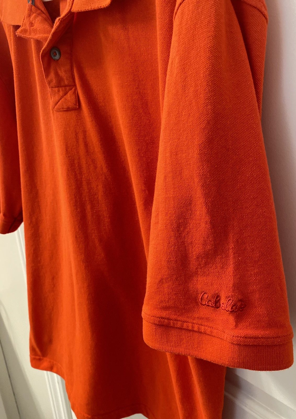 Cabelas Cabelas Mens Orange/Red Polo Shirt - Size L (Like New) Size US L / EU 52-54 / 3 - 4 Thumbnail