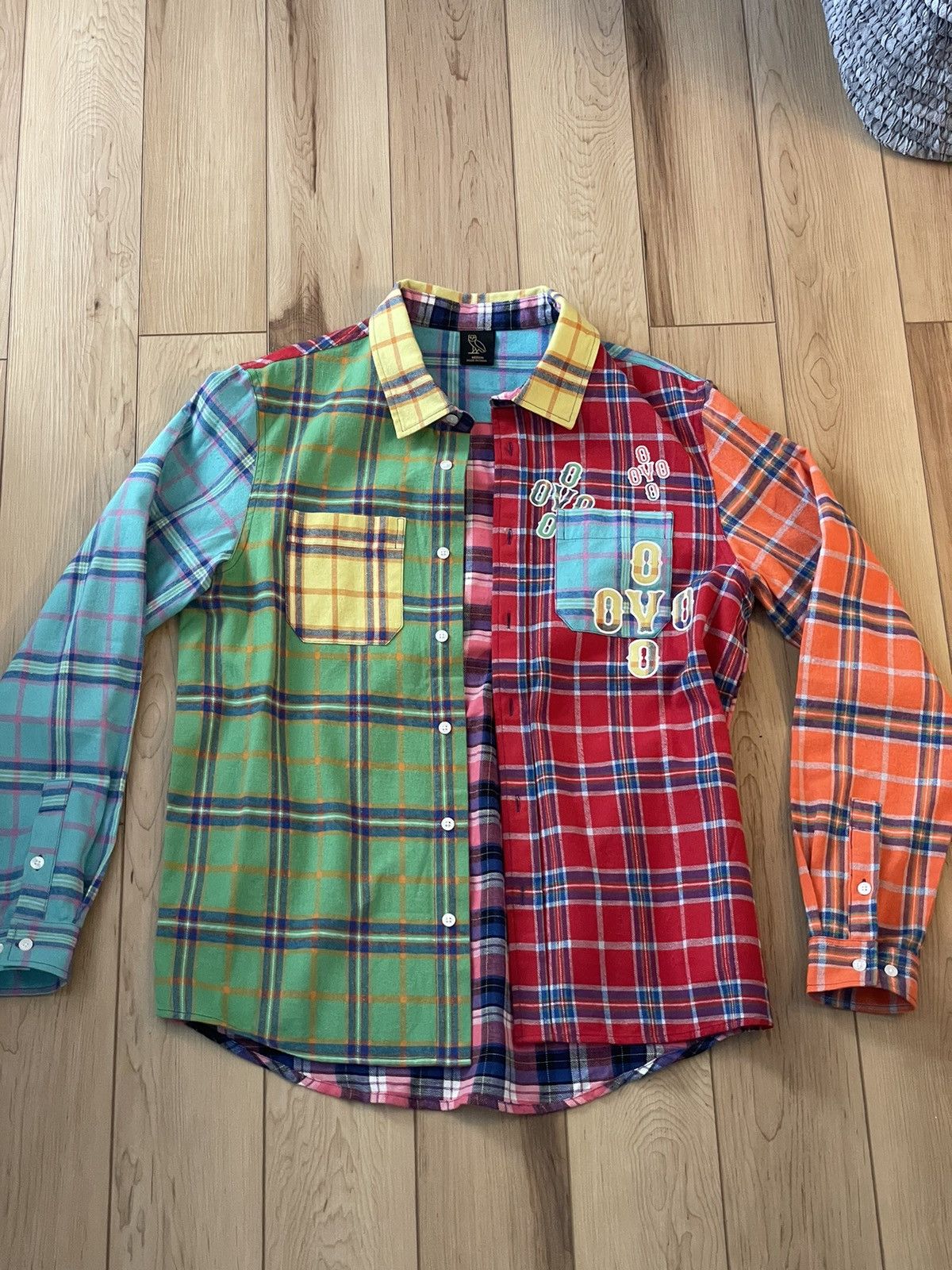 October's Very Own OVO multi colored flannel Size US M / EU 48-50 / 2 - 1 Thumbnail