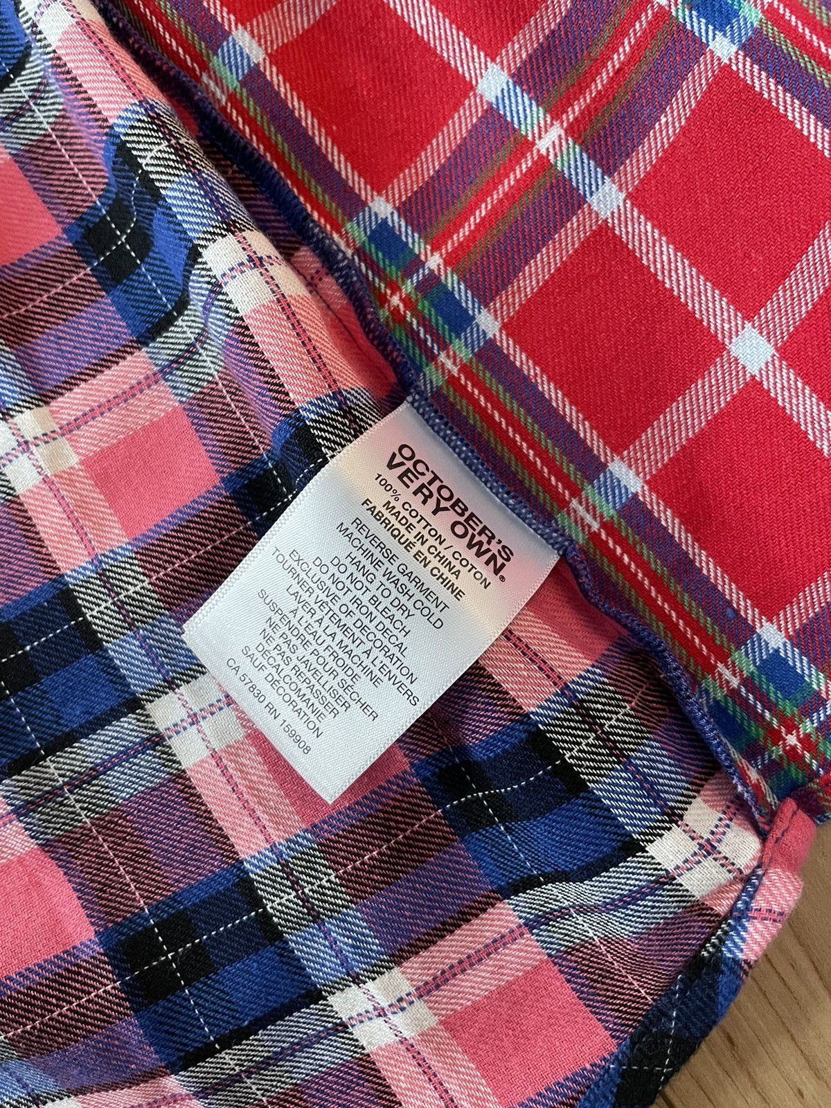 October's Very Own OVO multi colored flannel Size US M / EU 48-50 / 2 - 4 Thumbnail