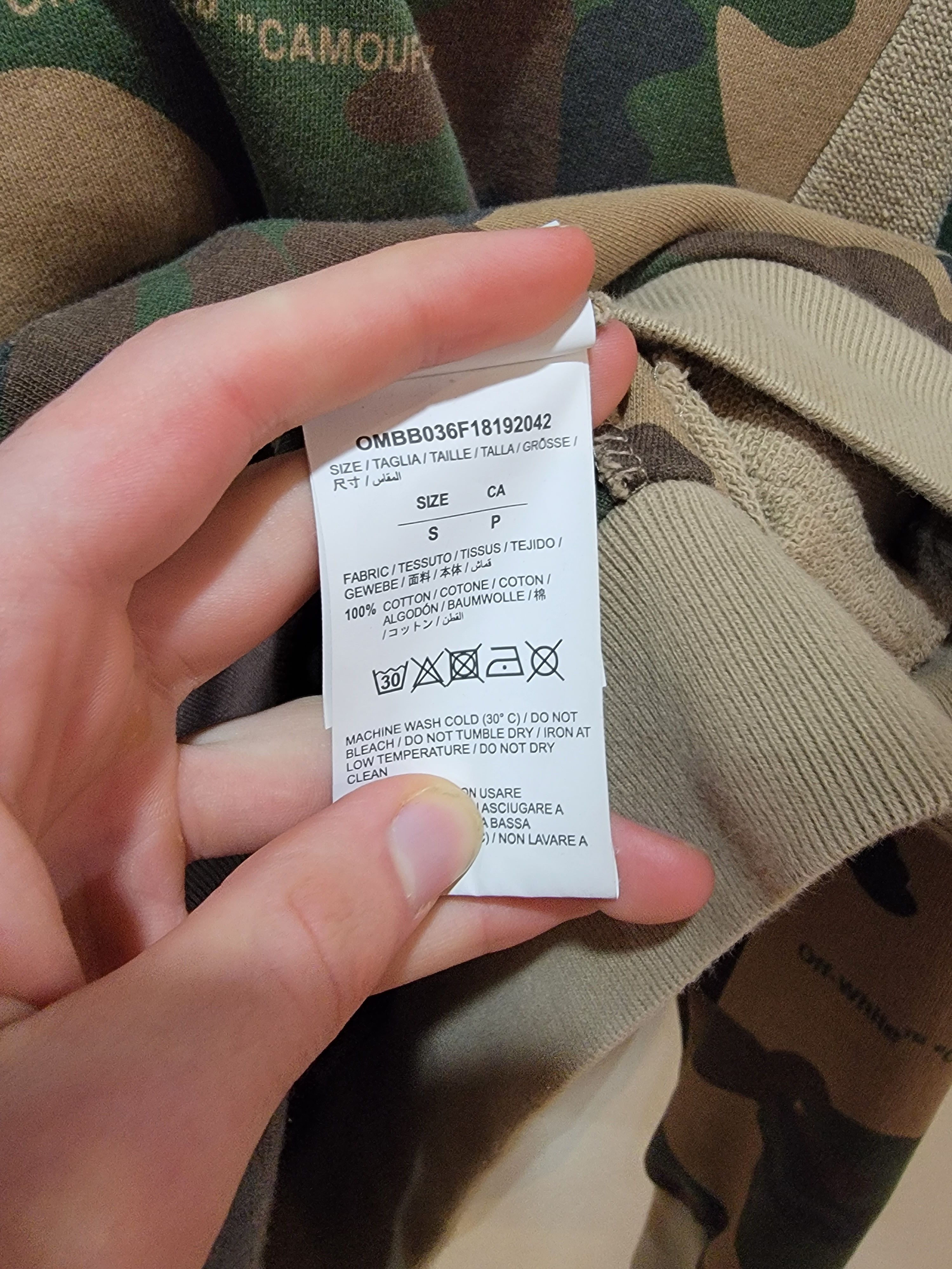 Off-White Reconstructed Camouflage Hoodie Size US S / EU 44-46 / 1 - 5 Thumbnail