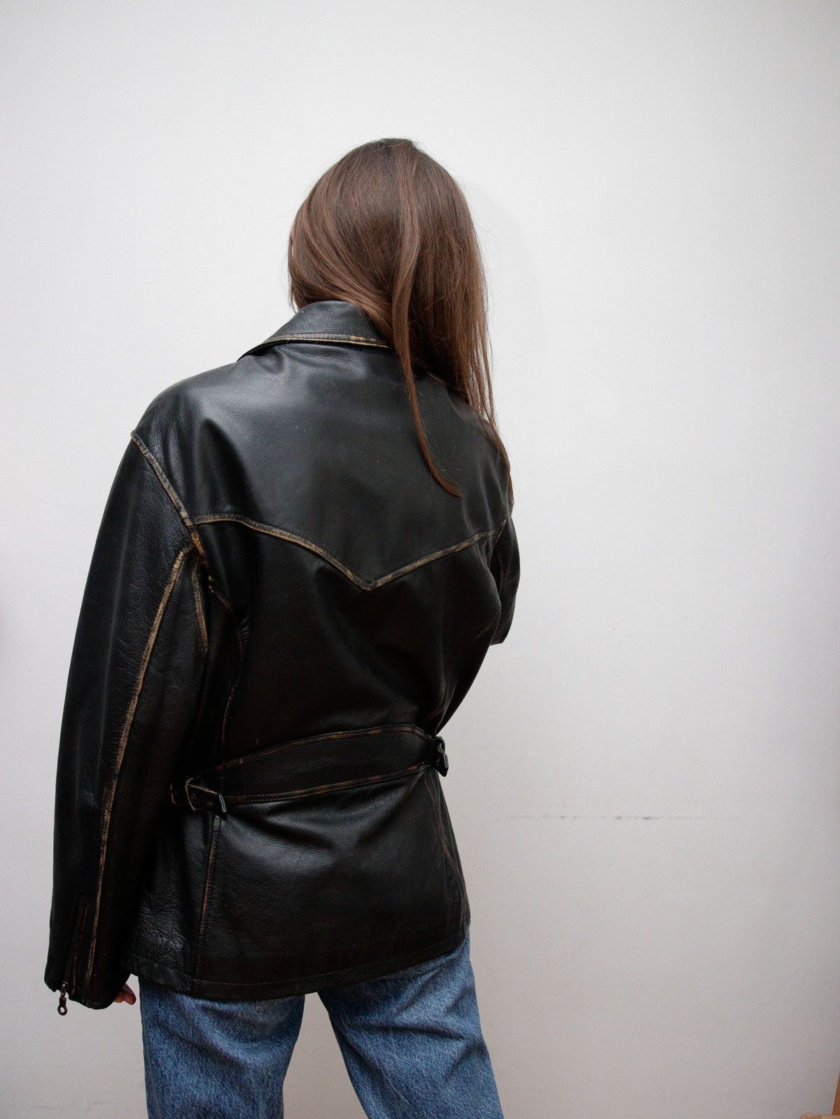 Japanese Brand × Vintage Vintage leather jacket Size M / US 6-8 / IT 42-44 - 6 Thumbnail