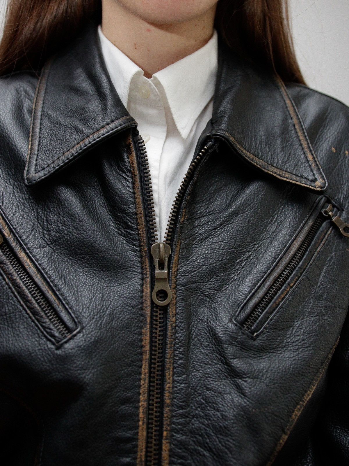 Japanese Brand × Vintage Vintage leather jacket Size M / US 6-8 / IT 42-44 - 8 Thumbnail