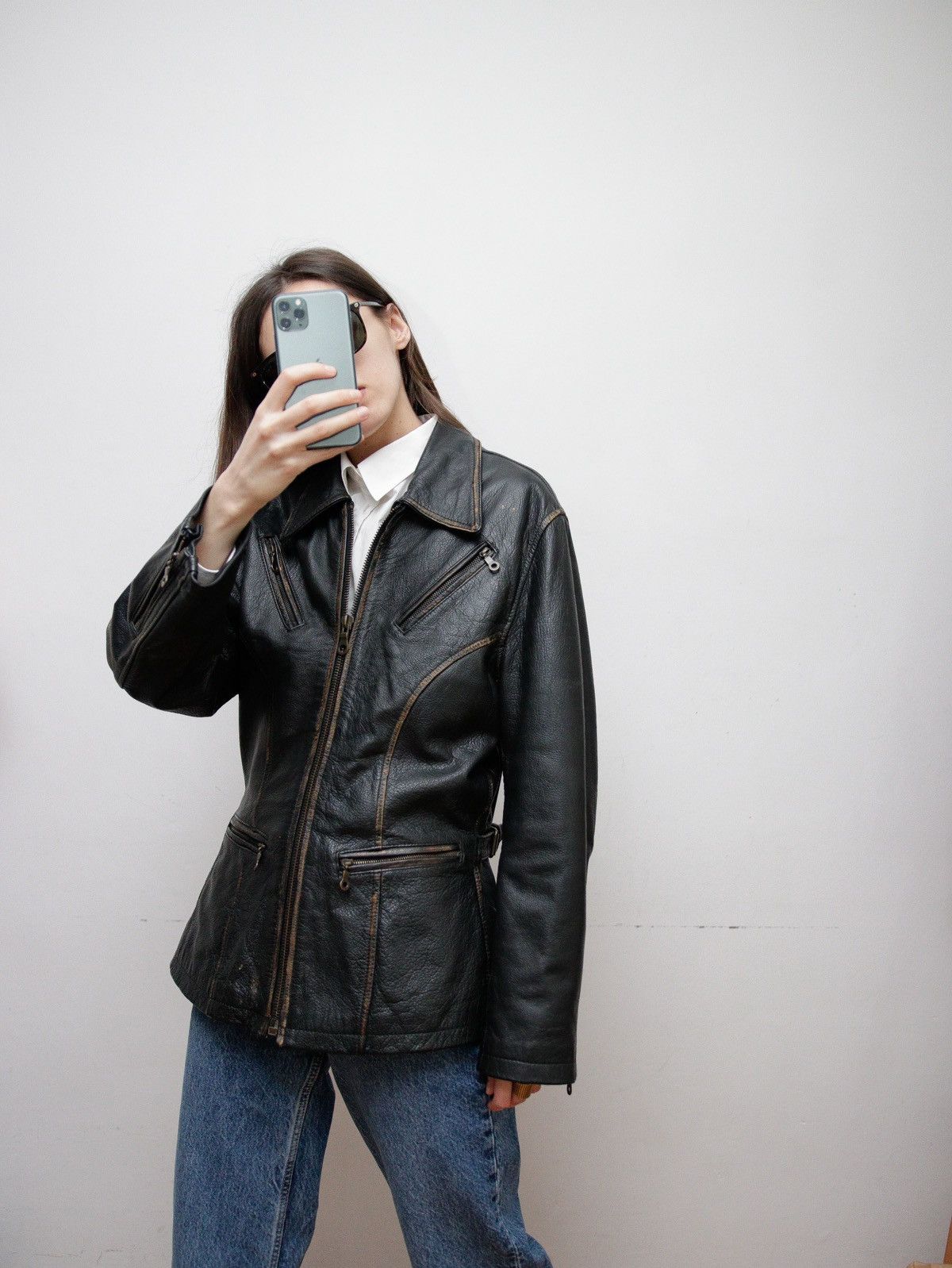 Japanese Brand × Vintage Vintage leather jacket Size M / US 6-8 / IT 42-44 - 4 Thumbnail
