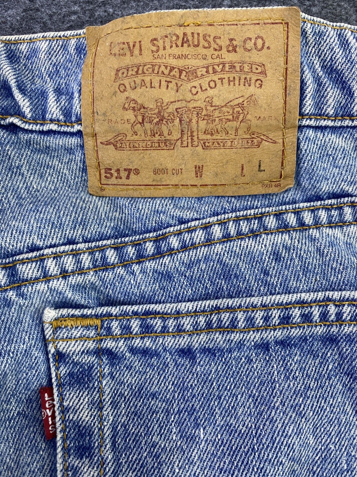 Levi's 90s VINTAGE LEVI'S 517 JEANS CROPPED BLUE - J640 Size US 34 / EU 50 - 8 Thumbnail