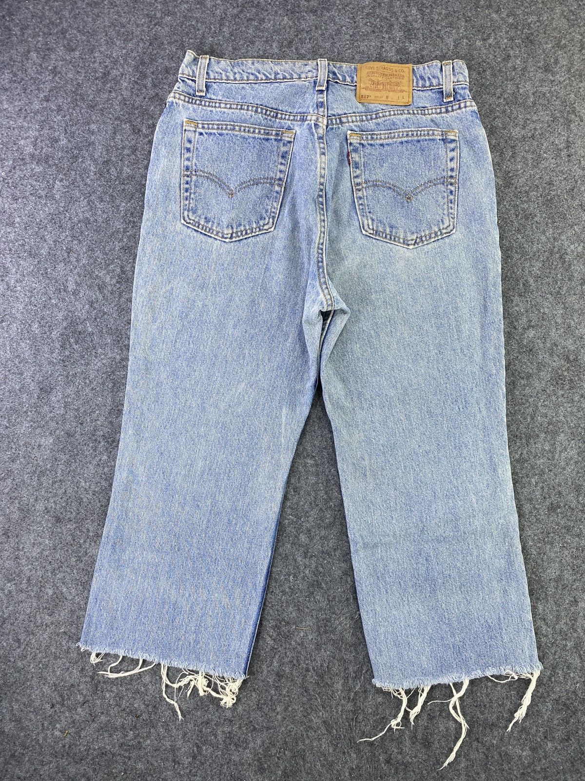 Levi's 90s VINTAGE LEVI'S 517 JEANS CROPPED BLUE - J640 Size US 34 / EU 50 - 2 Thumbnail
