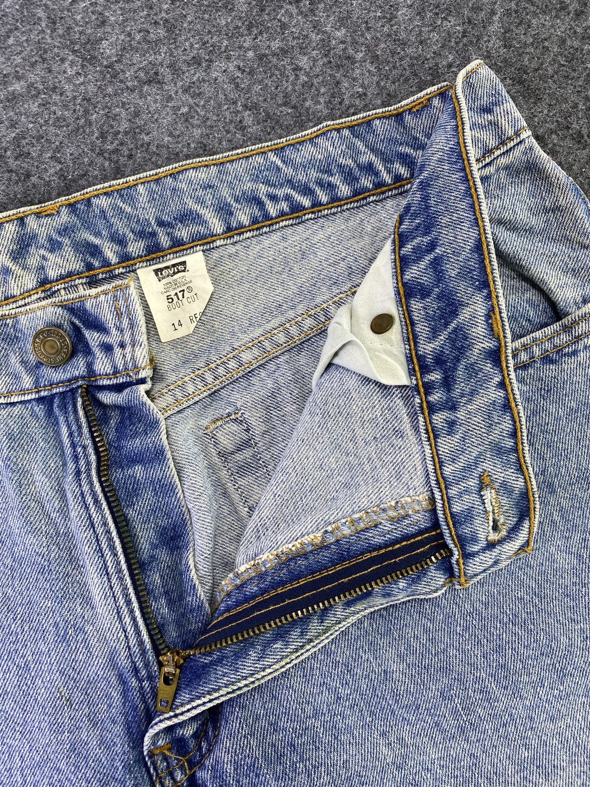 Levi's 90s VINTAGE LEVI'S 517 JEANS CROPPED BLUE - J640 Size US 34 / EU 50 - 3 Thumbnail