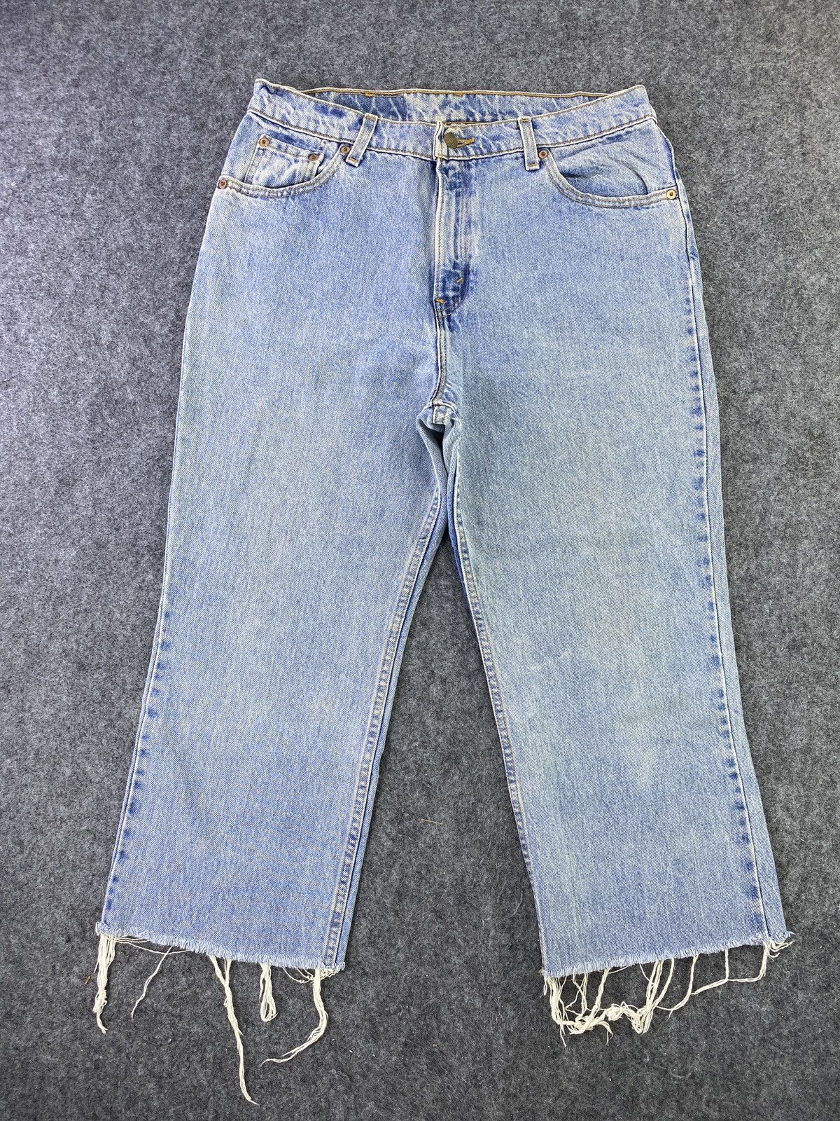 Levi's 90s VINTAGE LEVI'S 517 JEANS CROPPED BLUE - J640 Size US 34 / EU 50 - 1 Thumbnail