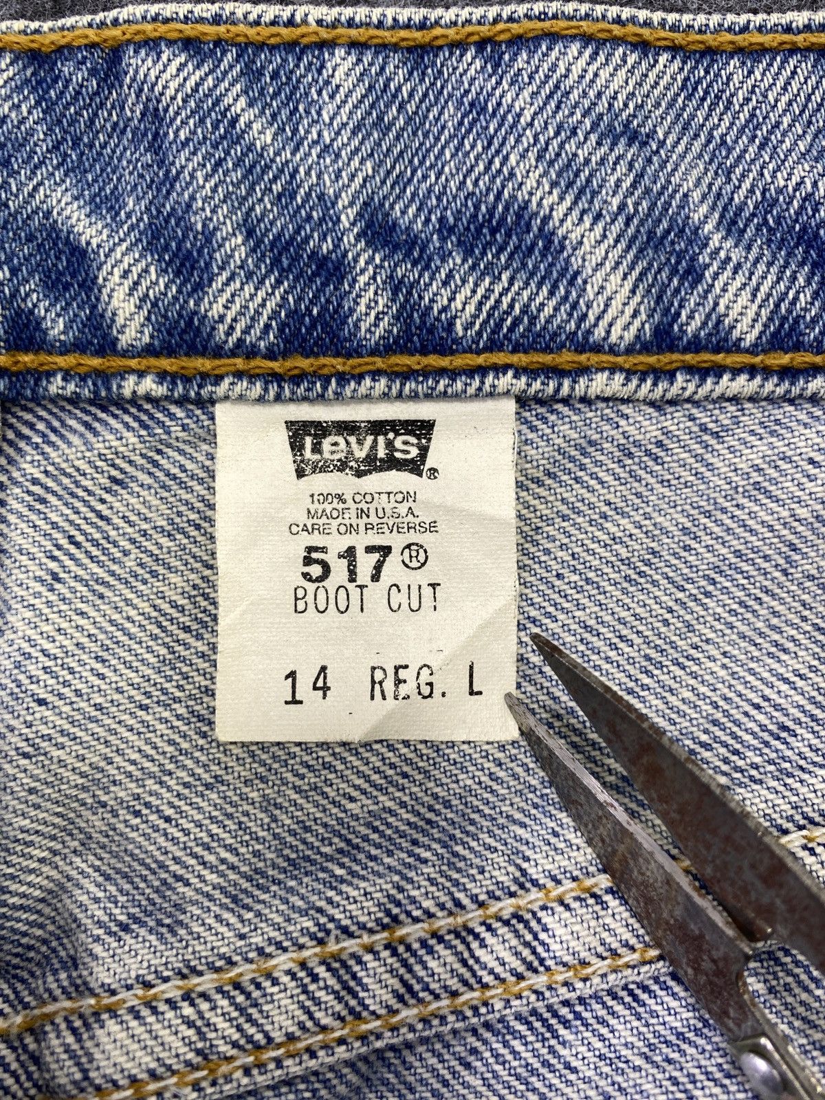Levi's 90s VINTAGE LEVI'S 517 JEANS CROPPED BLUE - J640 Size US 34 / EU 50 - 5 Thumbnail