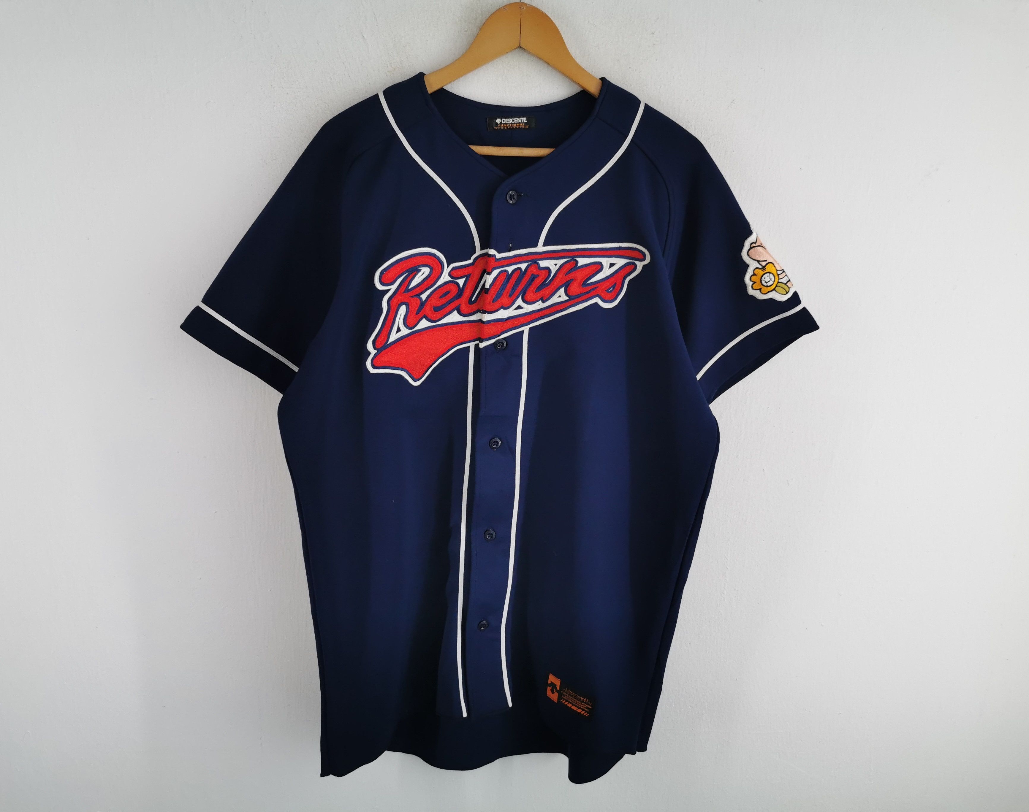 Vtg 90' Descente Returns #22 Japan Baseball Made In Japan