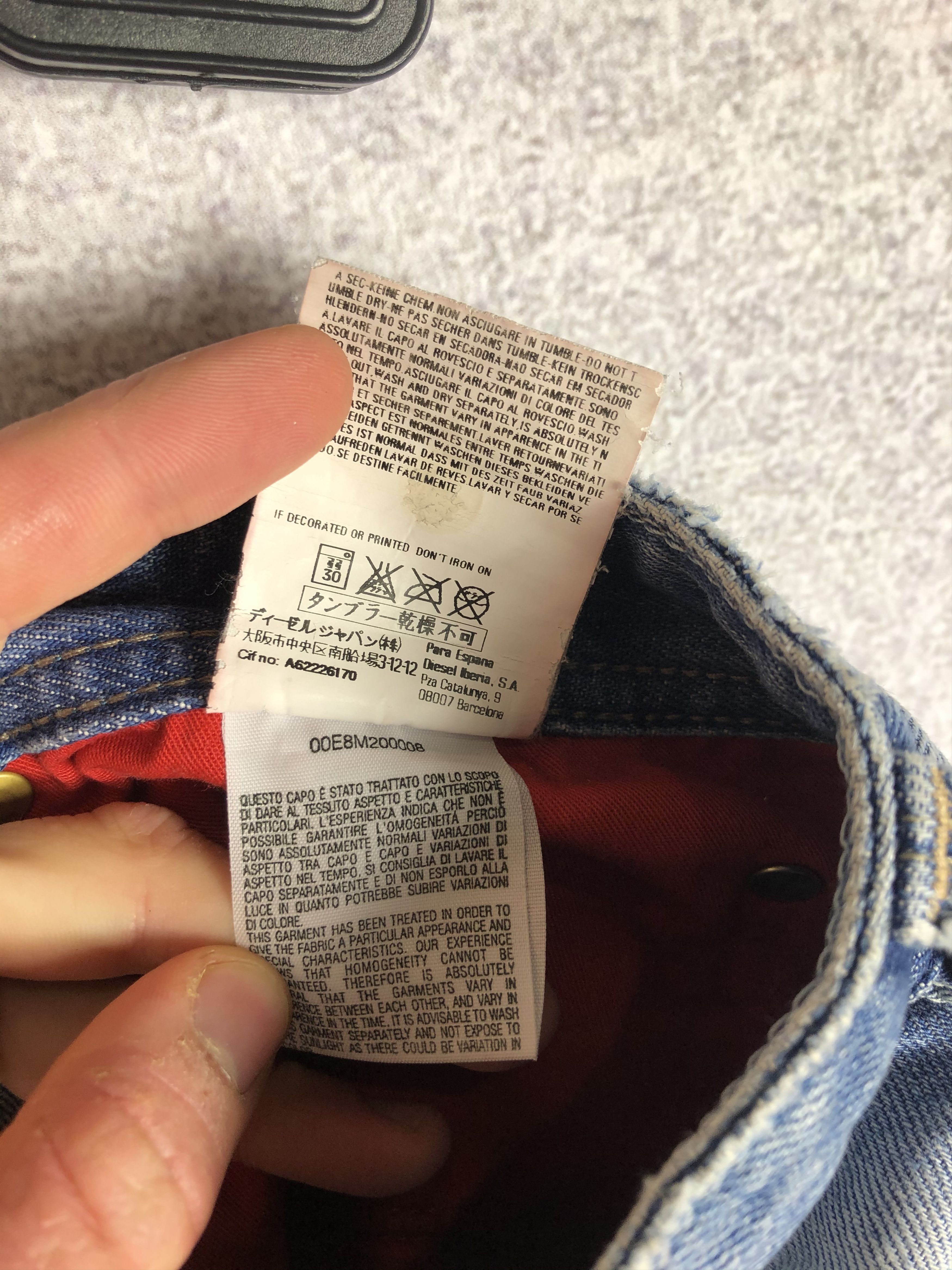 Diesel Vintage Diesel Distressed Denim Jeans Size 38" / US 16 / IT 52 - 15 Thumbnail