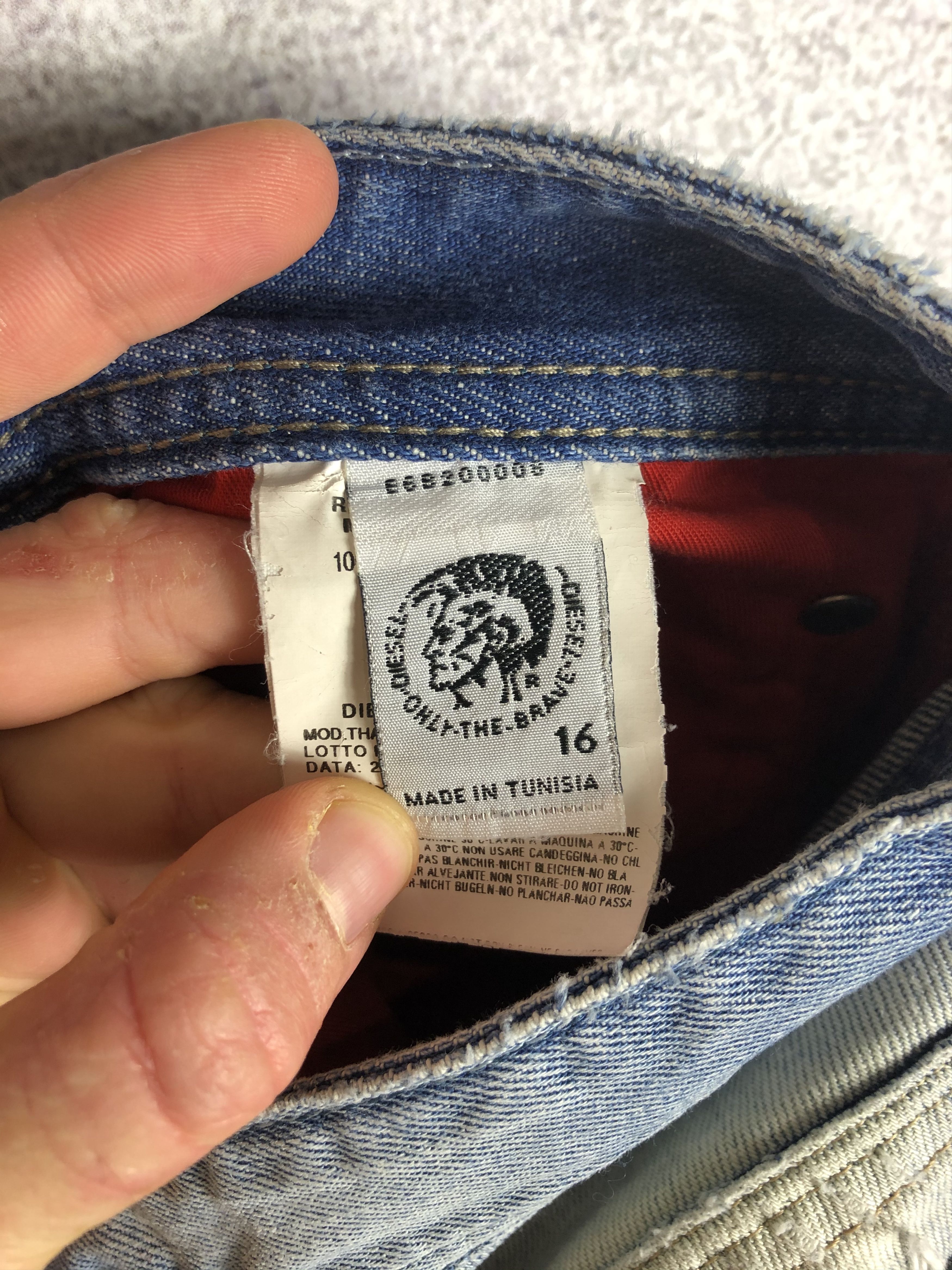 Diesel Vintage Diesel Distressed Denim Jeans Size 38" / US 16 / IT 52 - 13 Thumbnail