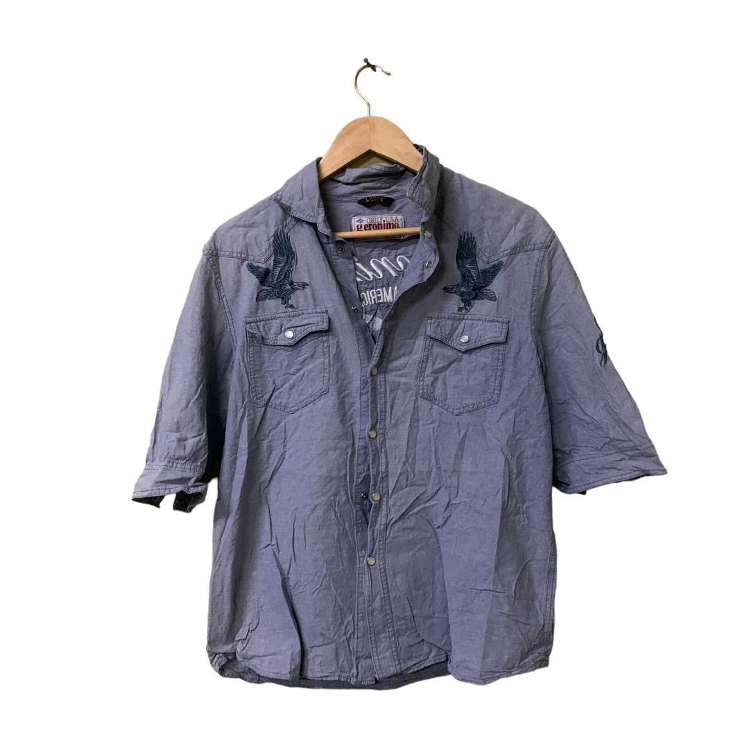 Arizona Jean Co. × Native Shirt snap button Geronimo Native American Arizona Apache Size US L / EU 52-54 / 3 - 2 Thumbnail