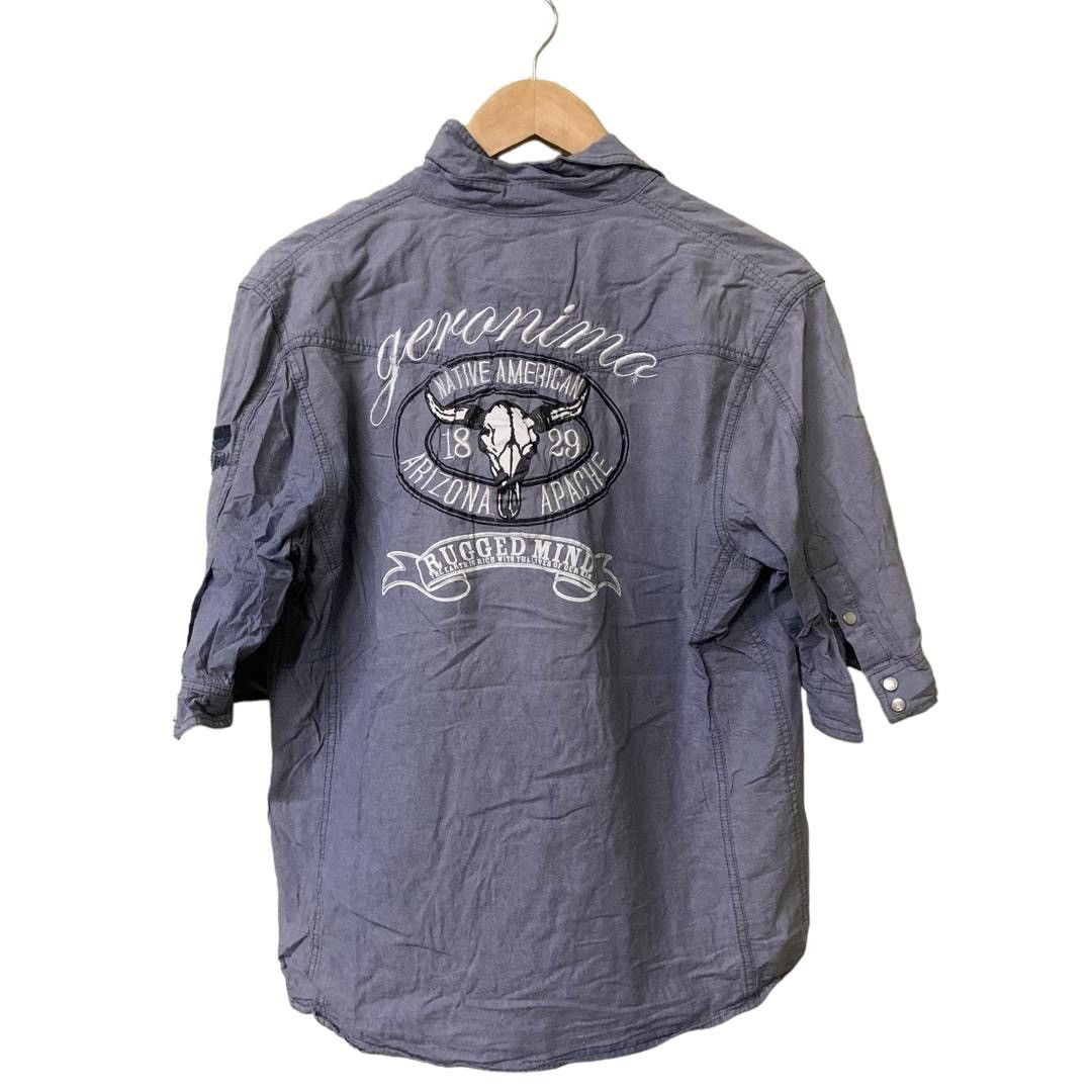 Arizona Jean Co. × Native Shirt snap button Geronimo Native American Arizona Apache Size US L / EU 52-54 / 3 - 1 Thumbnail