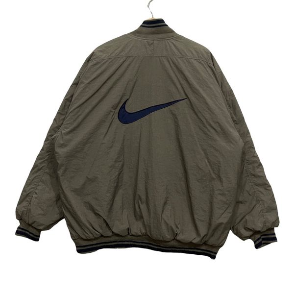 Nike Vintage 90s NIKE Big Swoosh Anorak Bomber Jacket | Grailed