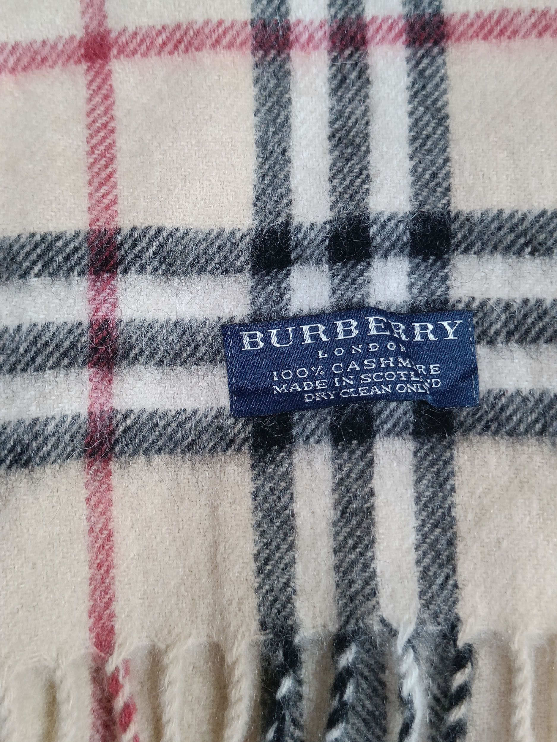 Burberry × Vintage Vintage Burberry Casemere Scarf / Muffler / Neckwear Size ONE SIZE - 3 Thumbnail