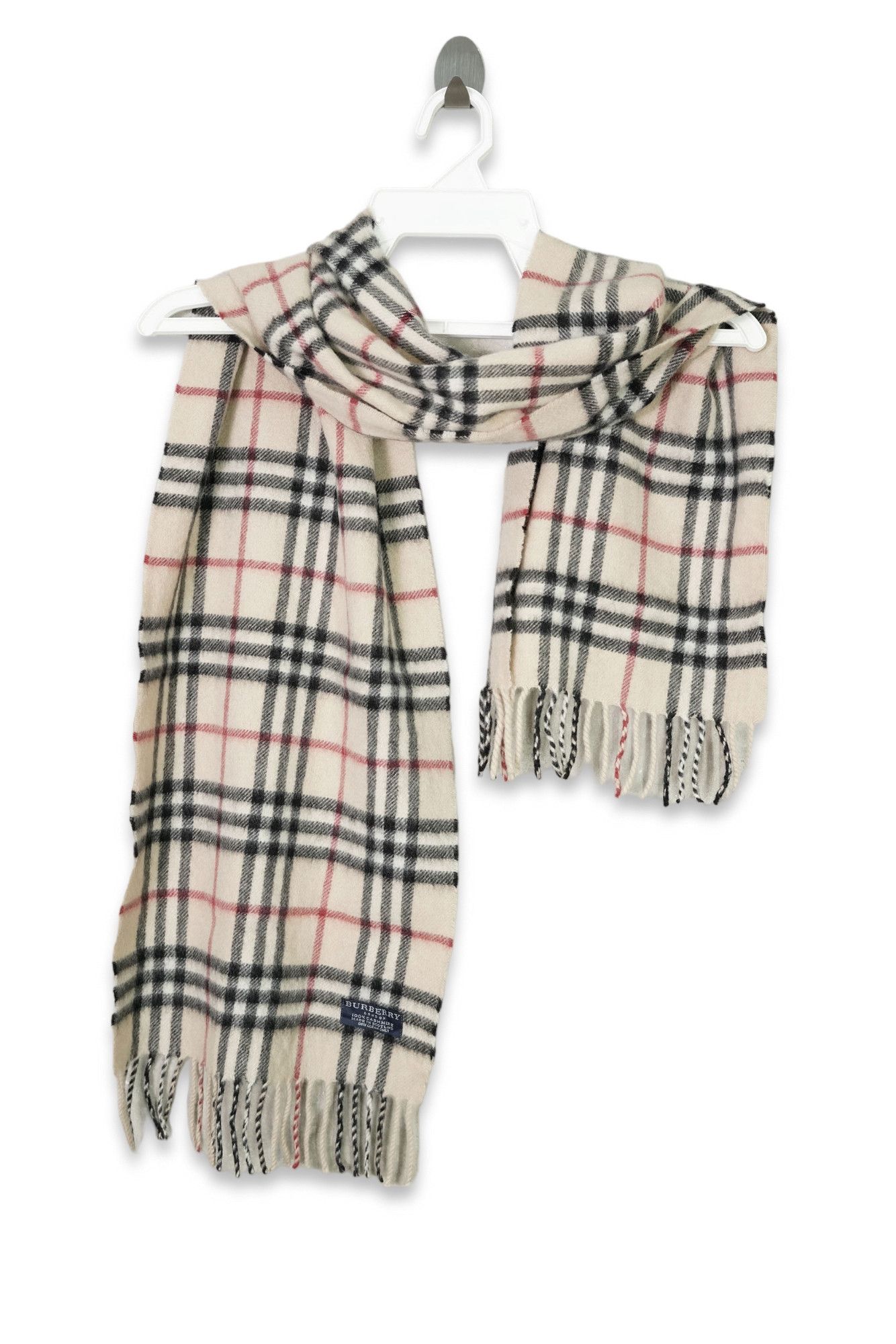 Burberry × Vintage Vintage Burberry Casemere Scarf / Muffler / Neckwear Size ONE SIZE - 1 Thumbnail