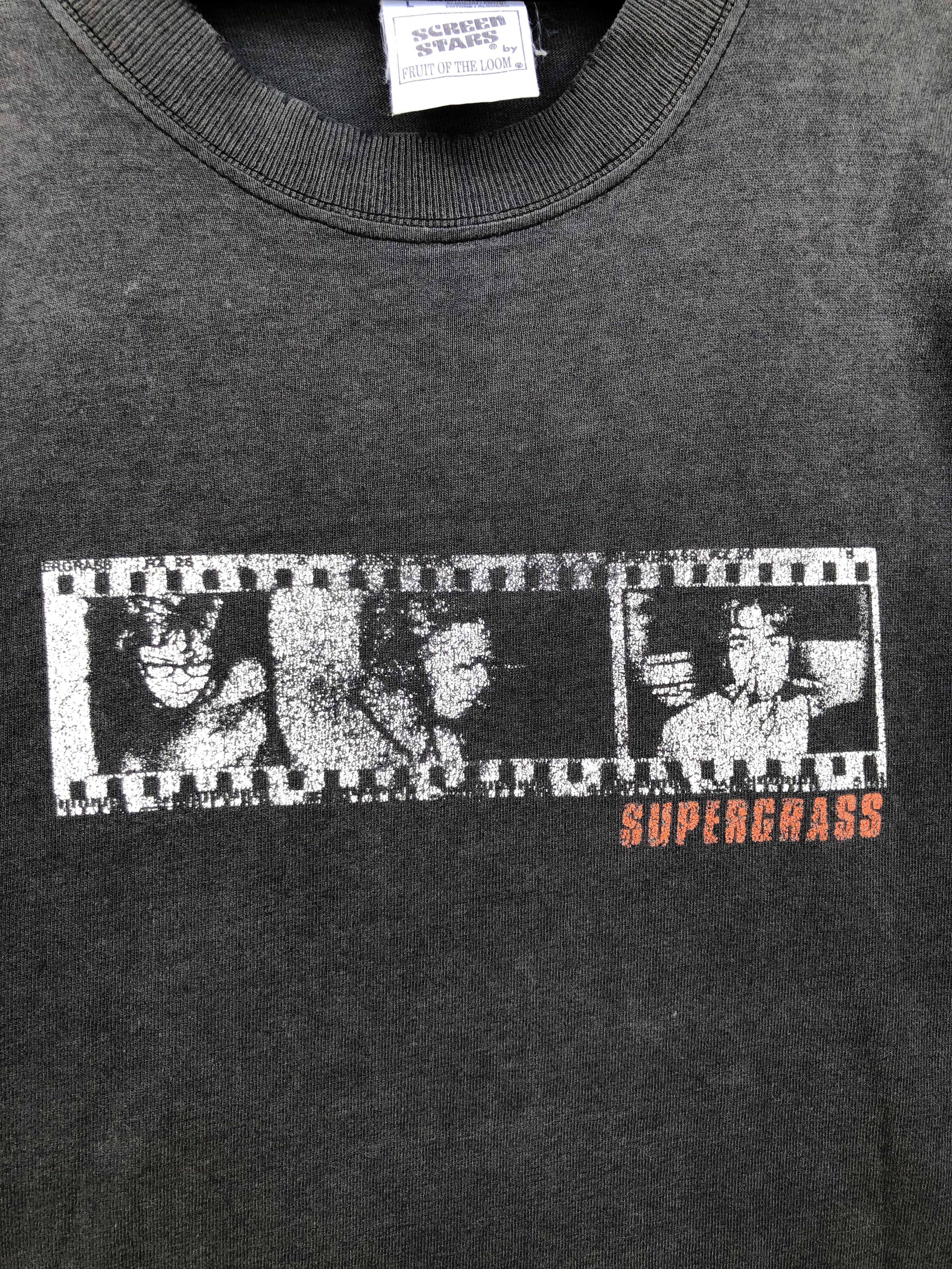 Band Tees RARE🔥VINTAGE 90’S DISTRESSED SUPERGRASS BAND TEE Size US L / EU 52-54 / 3 - 3 Thumbnail