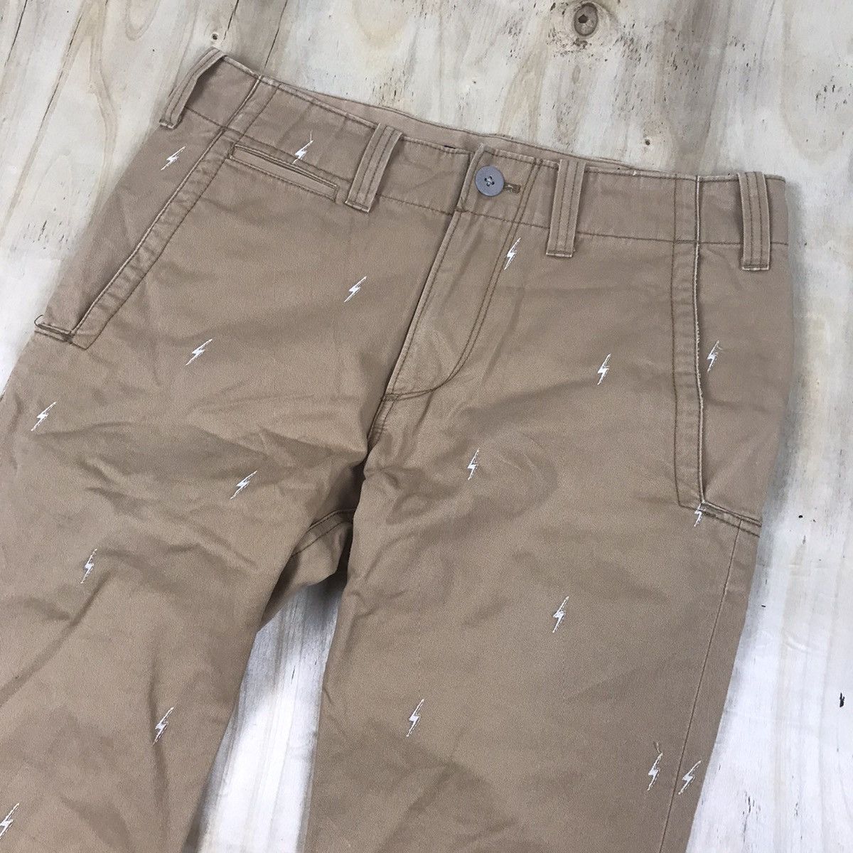 Paul Smith × R.Newbold Vintage R.Newbold ‘Lightning Bolt’ Embroidery Pants Size US 30 / EU 46 - 2 Thumbnail
