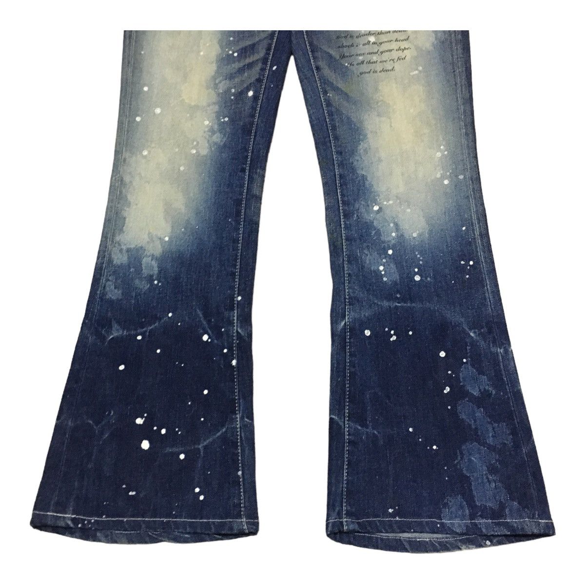 If Six Was Nine Rare Design Vintage Vanquish Distressed Flared Jeans 1990s Size US 32 / EU 48 - 5 Thumbnail