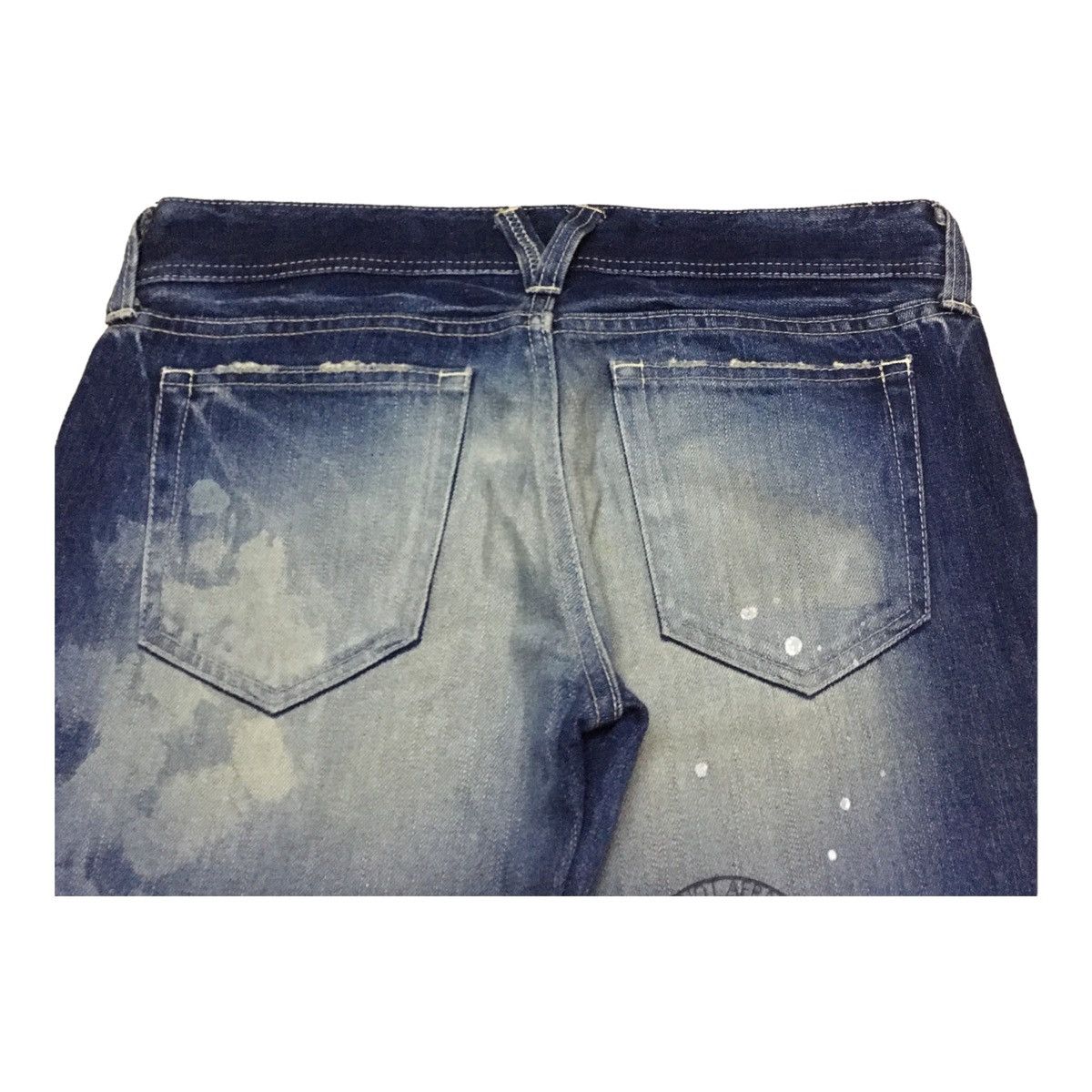 If Six Was Nine Rare Design Vintage Vanquish Distressed Flared Jeans 1990s Size US 32 / EU 48 - 4 Thumbnail