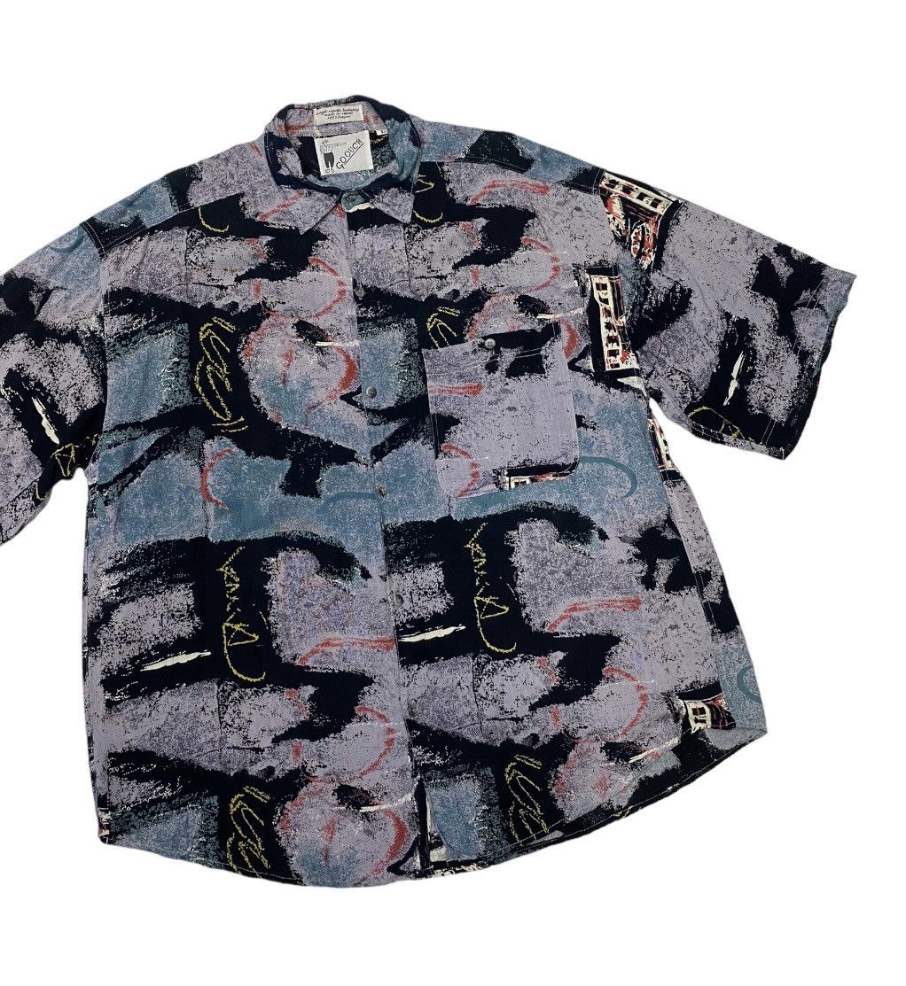 Designer × Y's for Men × Yohji Yamamoto 🔥GOOUCH RAYON INSPIRED JEAN PAUL GAULTIER BUTTON SHIRT Size US L / EU 52-54 / 3 - 3 Thumbnail