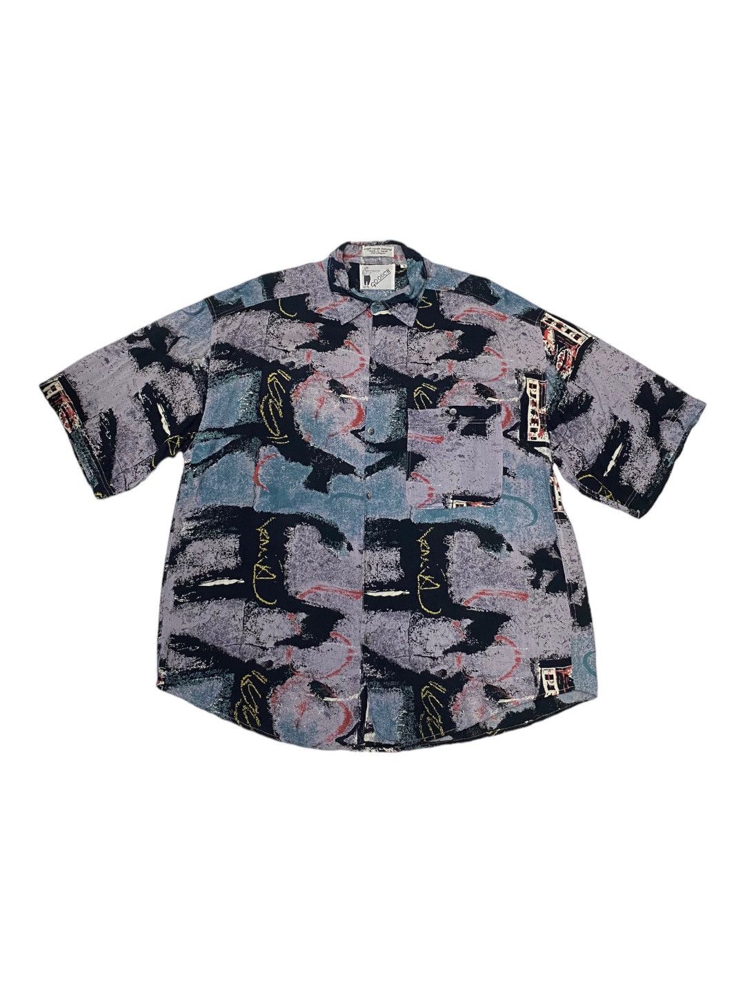 Designer × Y's for Men × Yohji Yamamoto 🔥GOOUCH RAYON INSPIRED JEAN PAUL GAULTIER BUTTON SHIRT Size US L / EU 52-54 / 3 - 1 Thumbnail