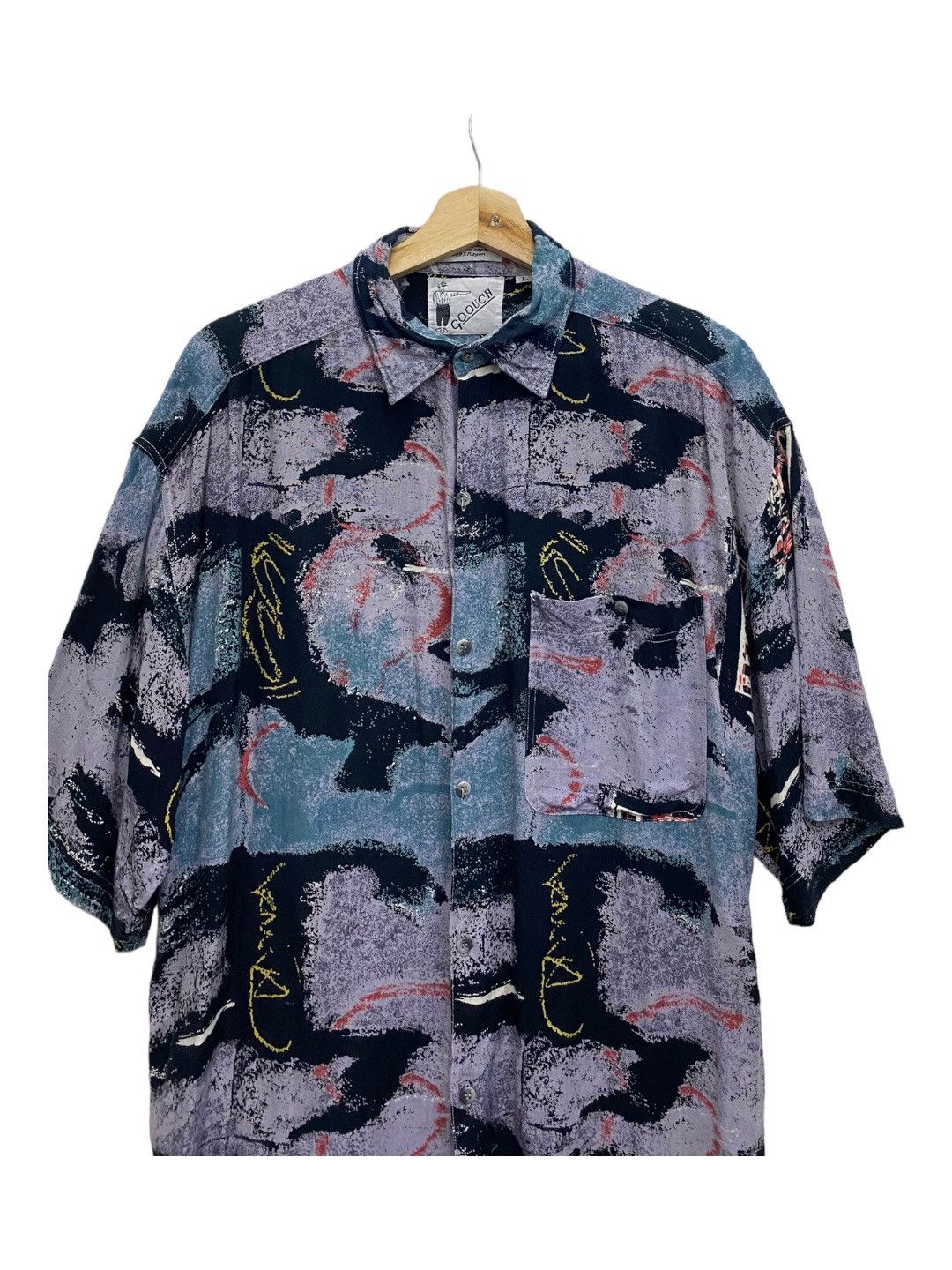 Designer × Y's for Men × Yohji Yamamoto 🔥GOOUCH RAYON INSPIRED JEAN PAUL GAULTIER BUTTON SHIRT Size US L / EU 52-54 / 3 - 9 Thumbnail