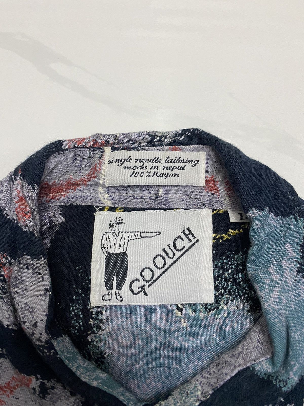 Designer × Y's for Men × Yohji Yamamoto 🔥GOOUCH RAYON INSPIRED JEAN PAUL GAULTIER BUTTON SHIRT Size US L / EU 52-54 / 3 - 11 Thumbnail