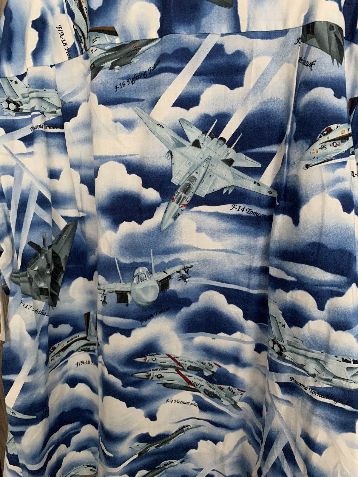Kalaheo × Vintage Vintage Kalaheo Fighter Jet AOP Hawaiian Shirt Size US XL / EU 56 / 4 - 2 Thumbnail