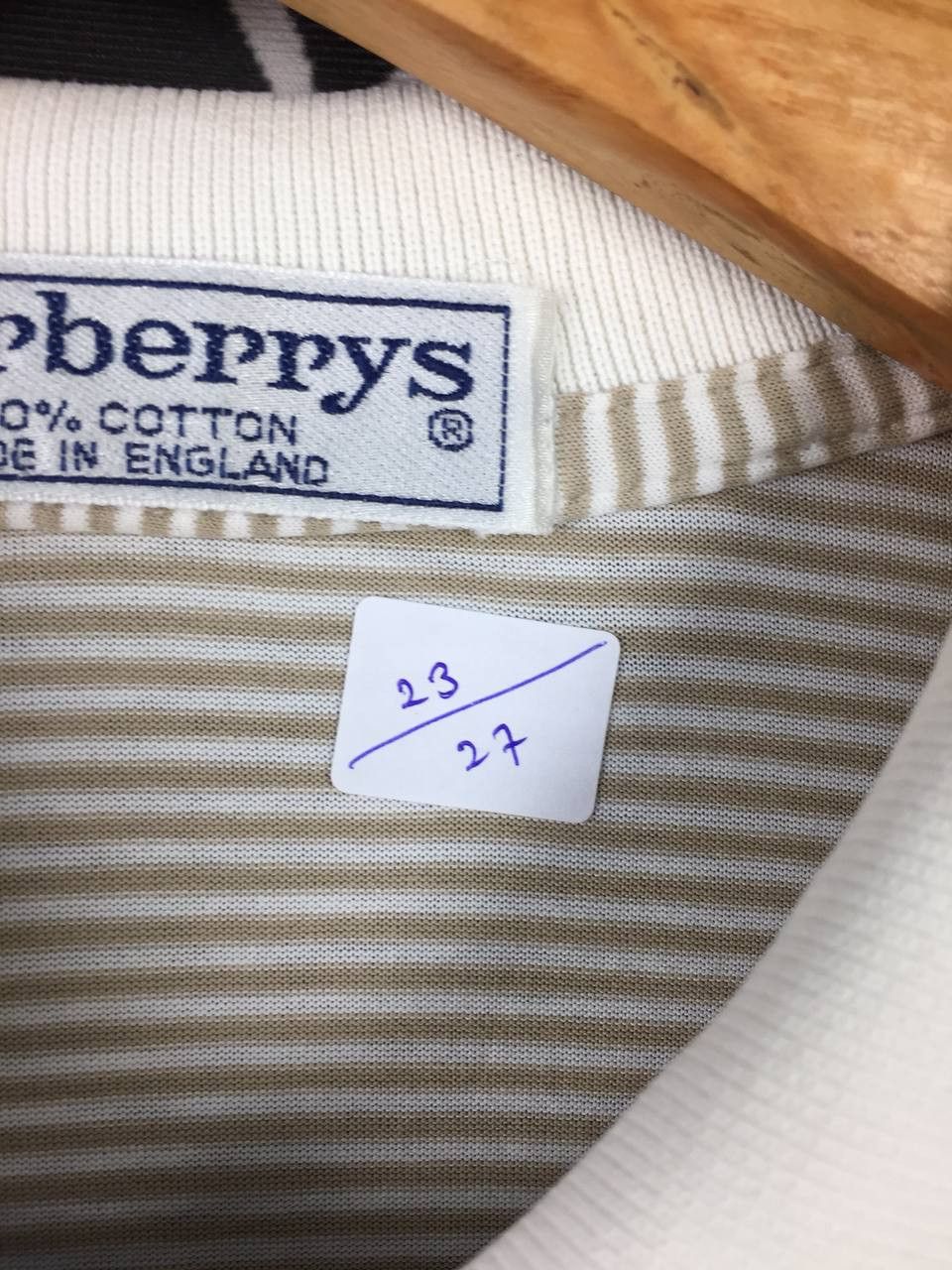 Burberry Vtg Burberrys Of London Made In England Polo Tee Size US XL / EU 56 / 4 - 8 Thumbnail