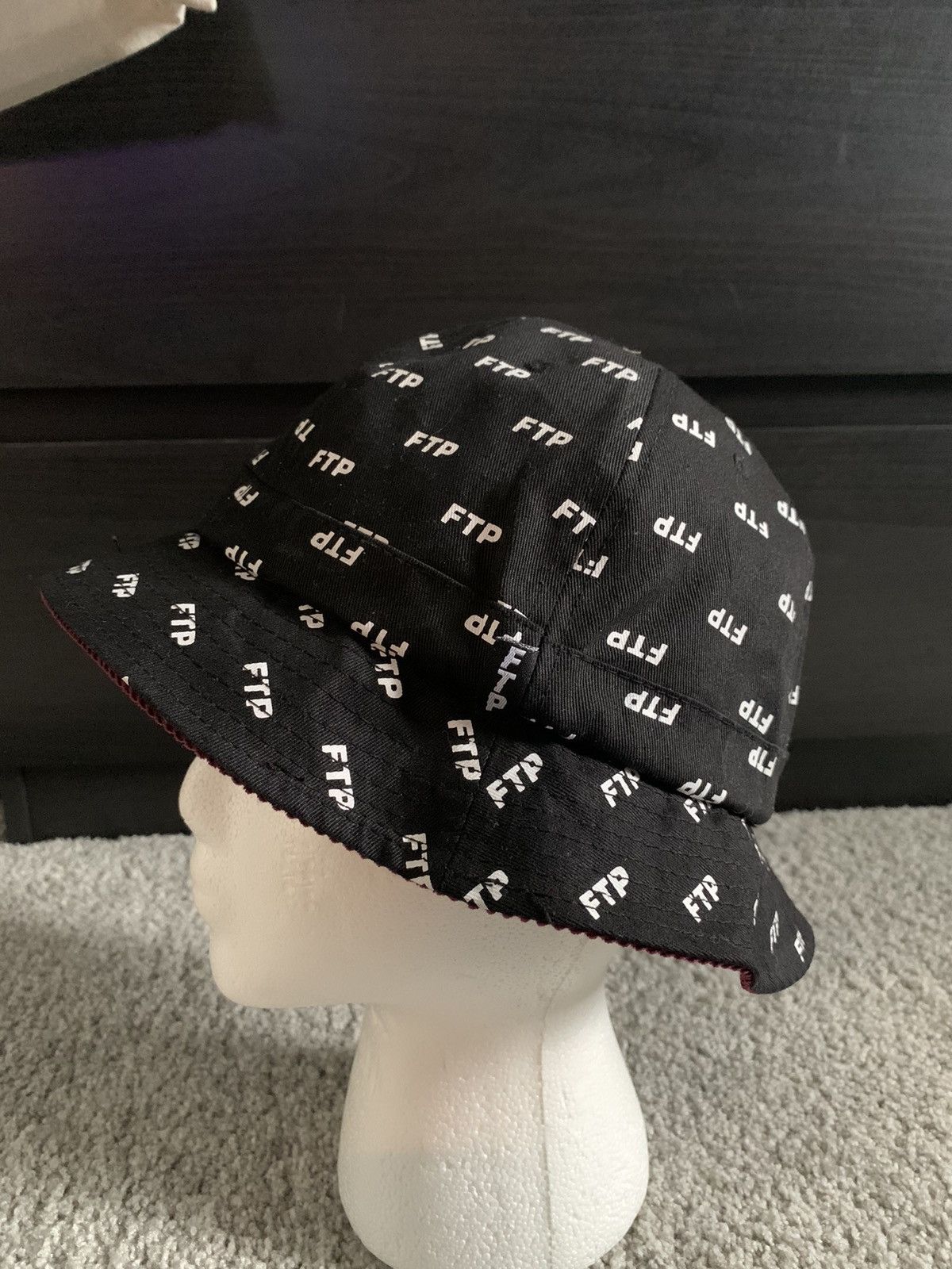 FTP Signature Logo Reversible Bucket Hat Black