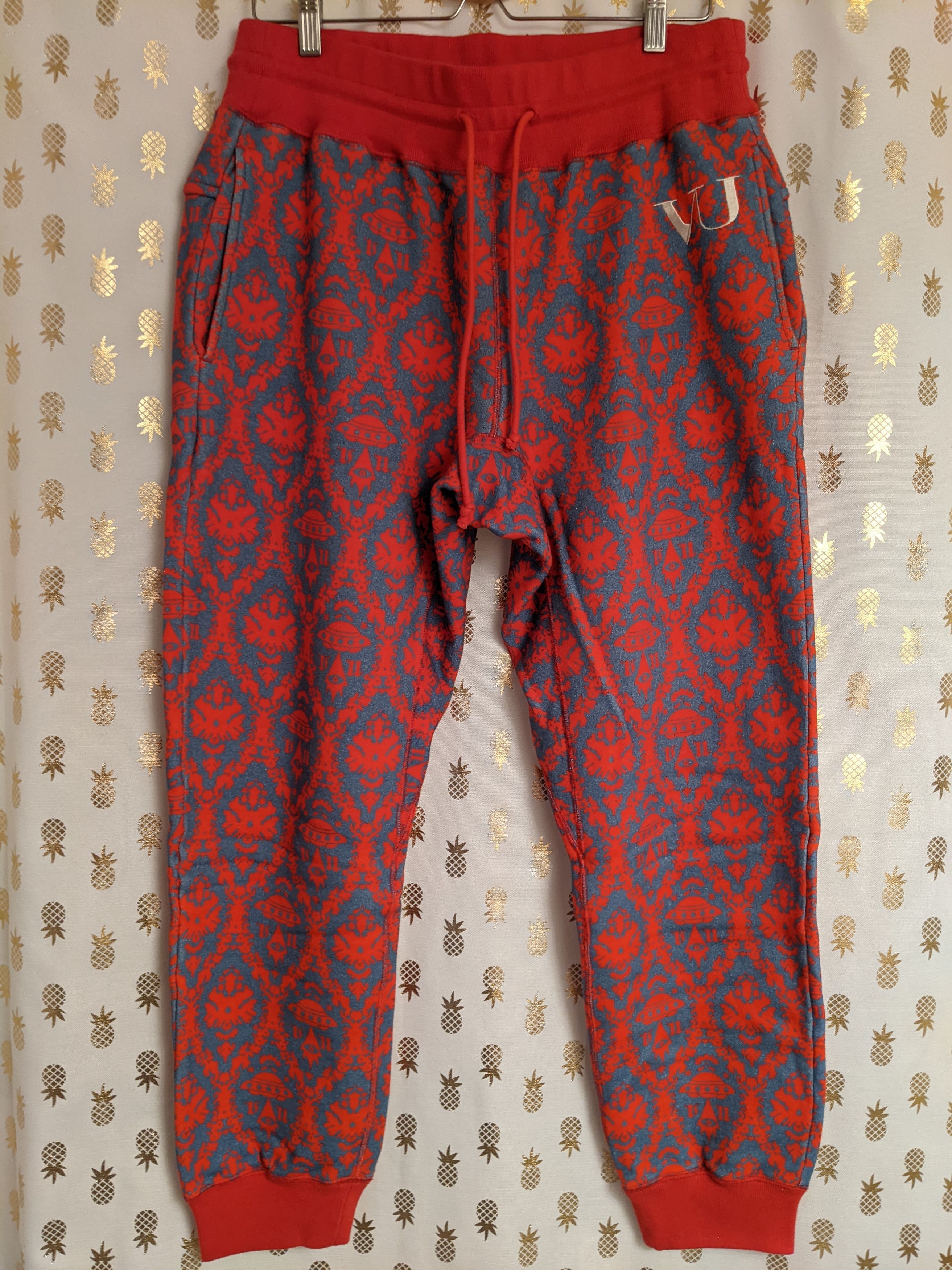 Undercover × Valentino Tapered Printed Loopback Cotton-Jersey Sweatpants Size US 32 / EU 48 - 1 Thumbnail