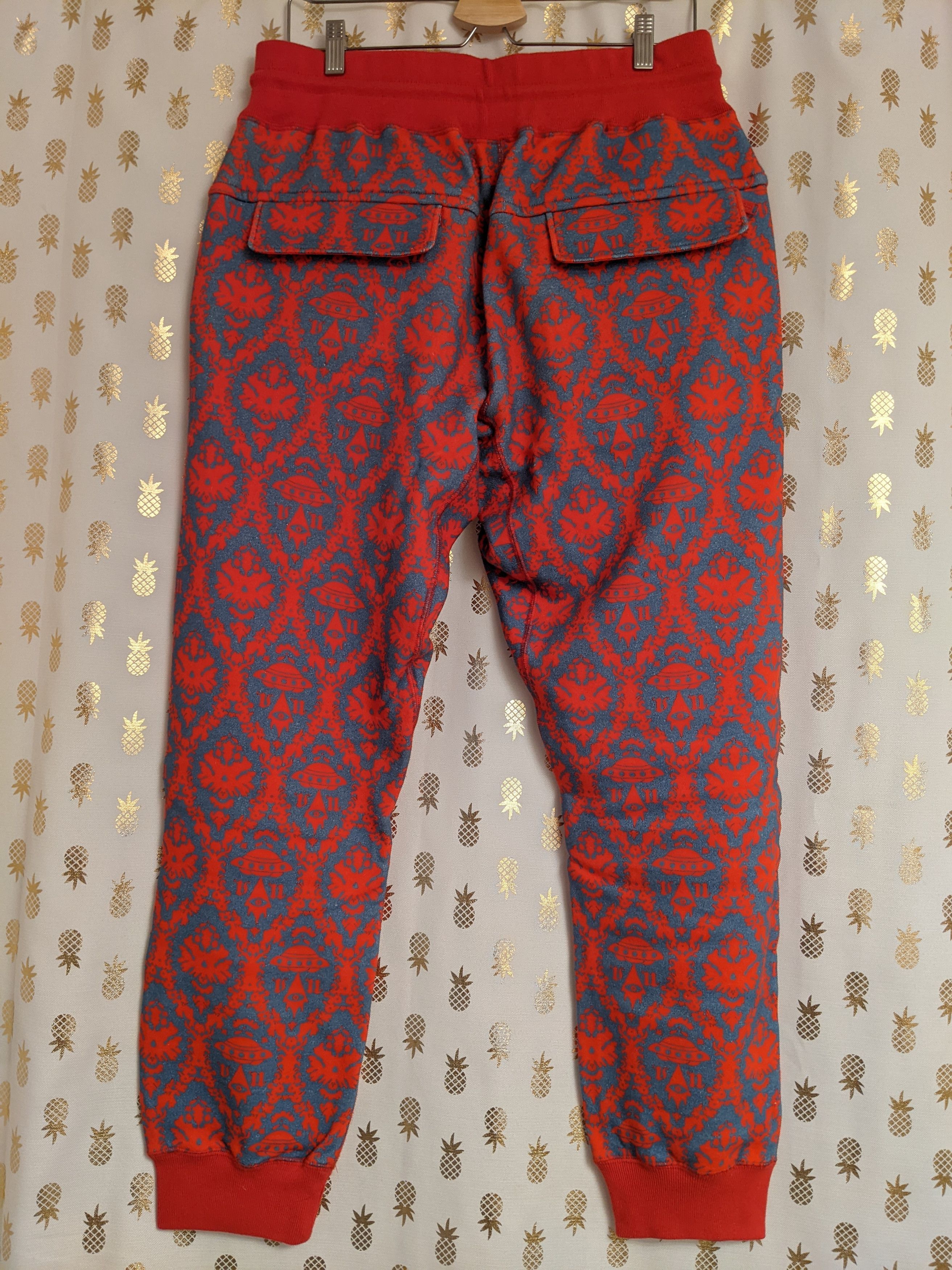 Undercover × Valentino Tapered Printed Loopback Cotton-Jersey Sweatpants Size US 32 / EU 48 - 3 Thumbnail