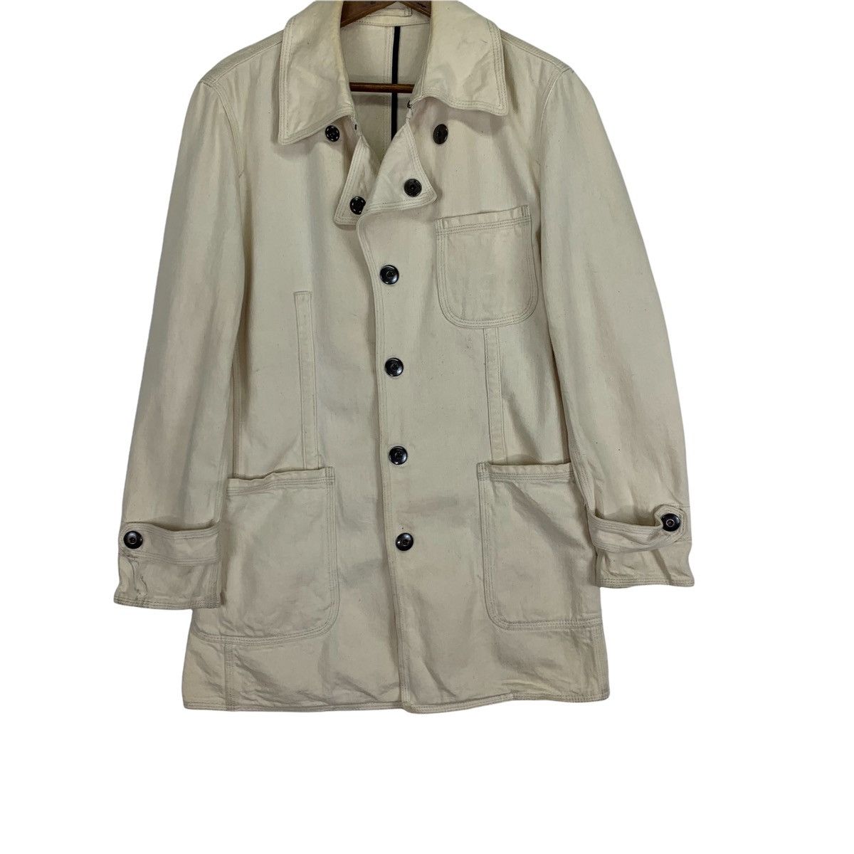 Japanese Brand Jun Men Trench Jacket Size US M / EU 48-50 / 2 - 1 Thumbnail