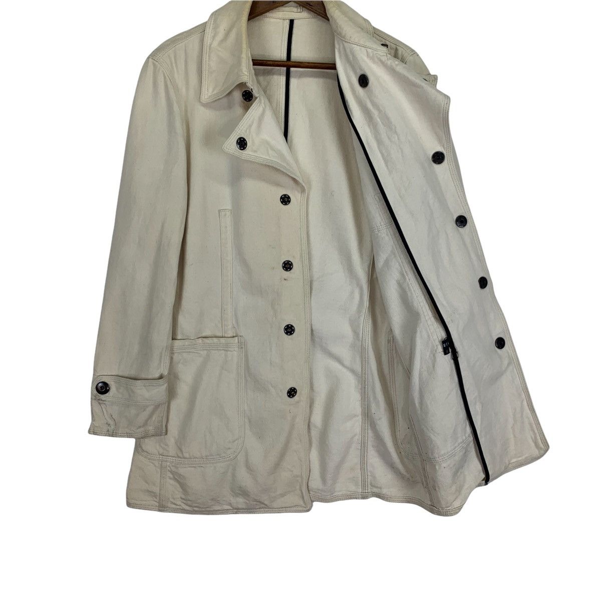 Japanese Brand Jun Men Trench Jacket Size US M / EU 48-50 / 2 - 4 Thumbnail