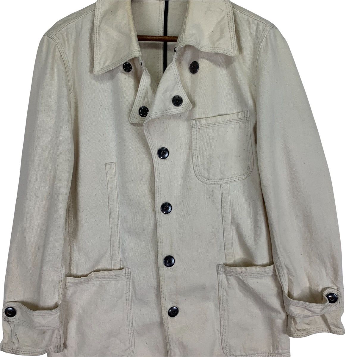 Japanese Brand Jun Men Trench Jacket Size US M / EU 48-50 / 2 - 2 Thumbnail